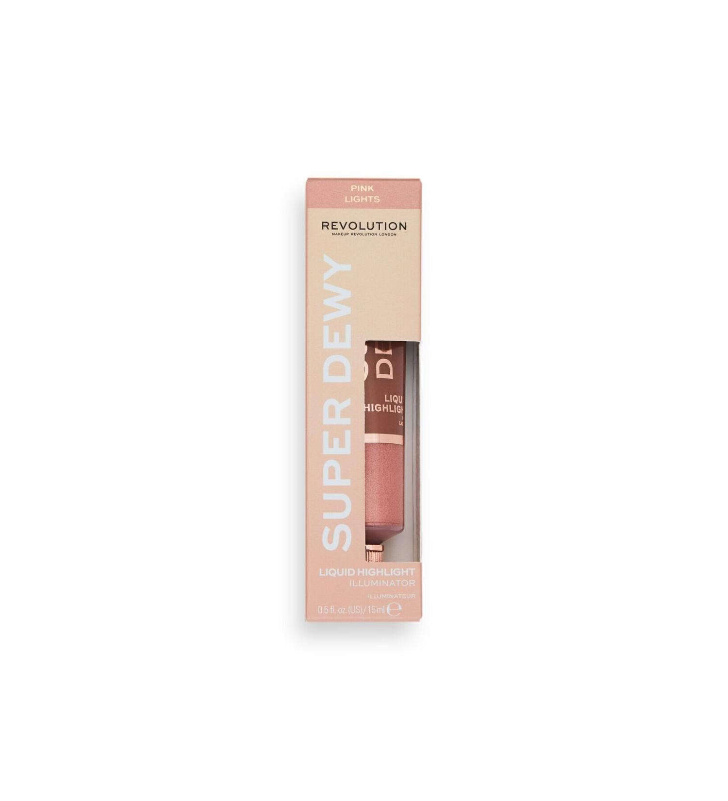 Revolution Superdewy Liquid Highlighter Pink Lights - Buy Online on GoSupps.com
