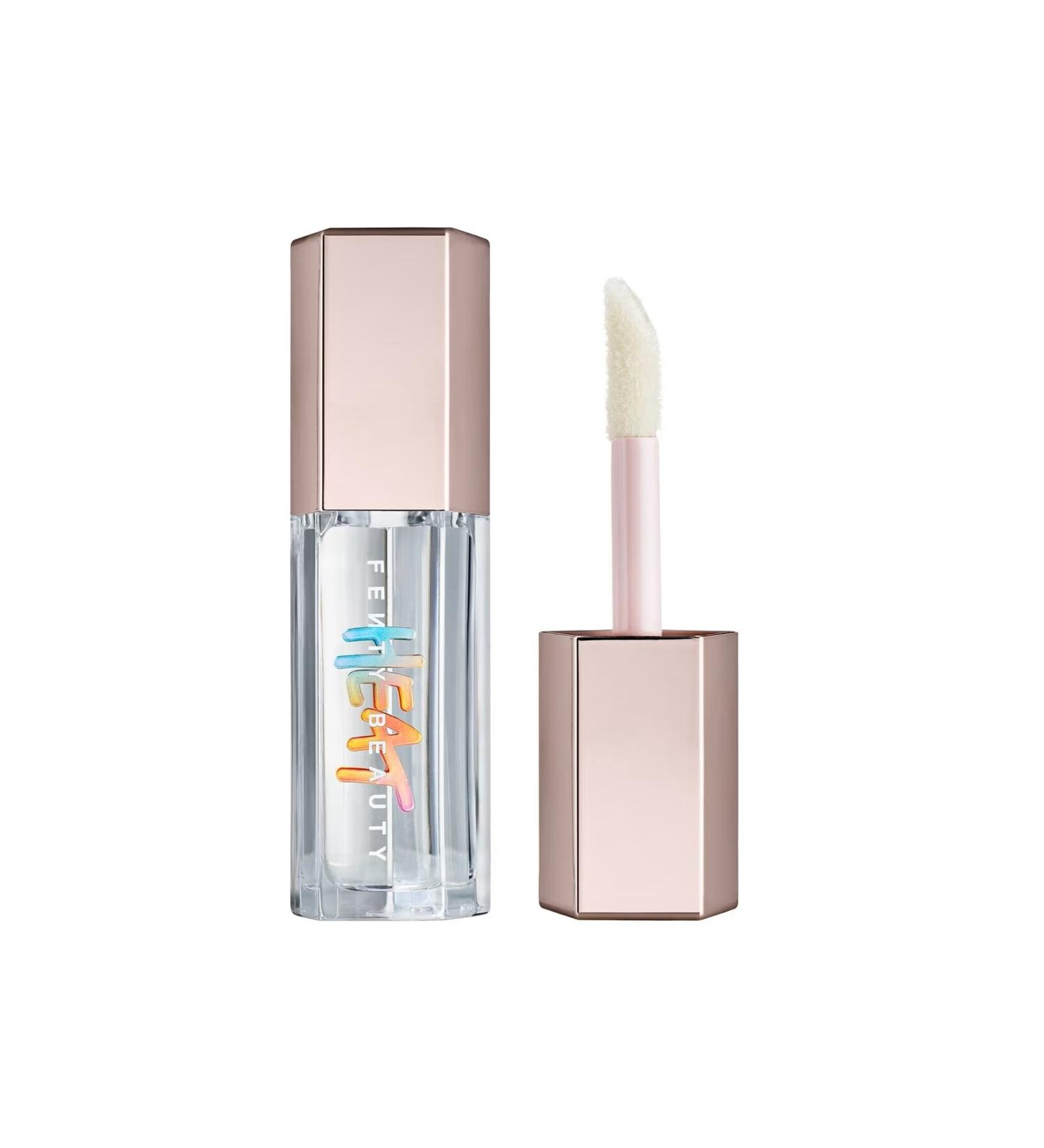 FENTY BEAUTY Nourishing Lipstick with a Shiny Finish That Gives a Plump Look-Gloss Bomb-Glass Slipper GHair1054