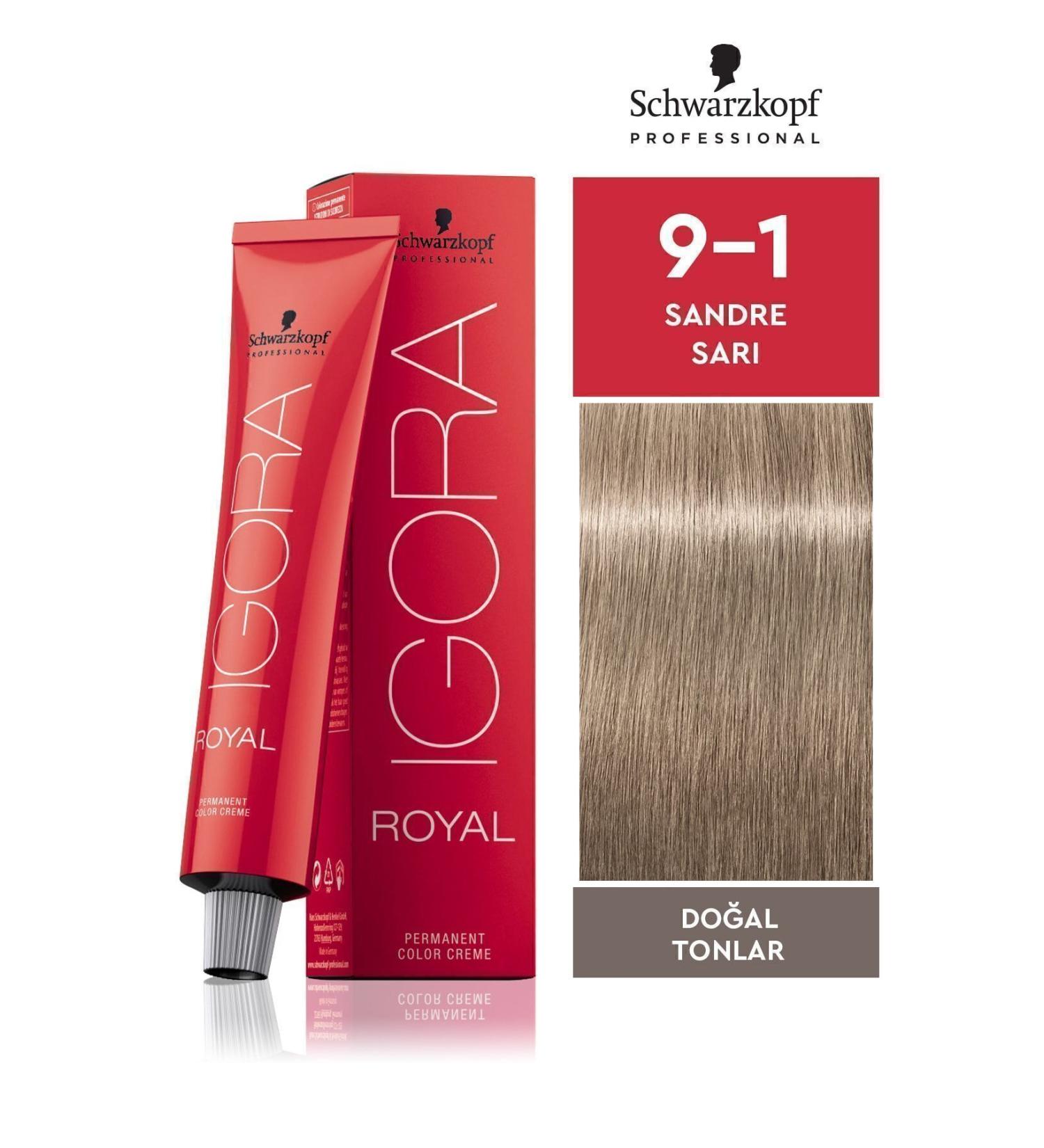 Igora Royal Natural Tones 9-1 Sandre Blonde Hair Dye 60ml - Buy Online on GoSupps.com