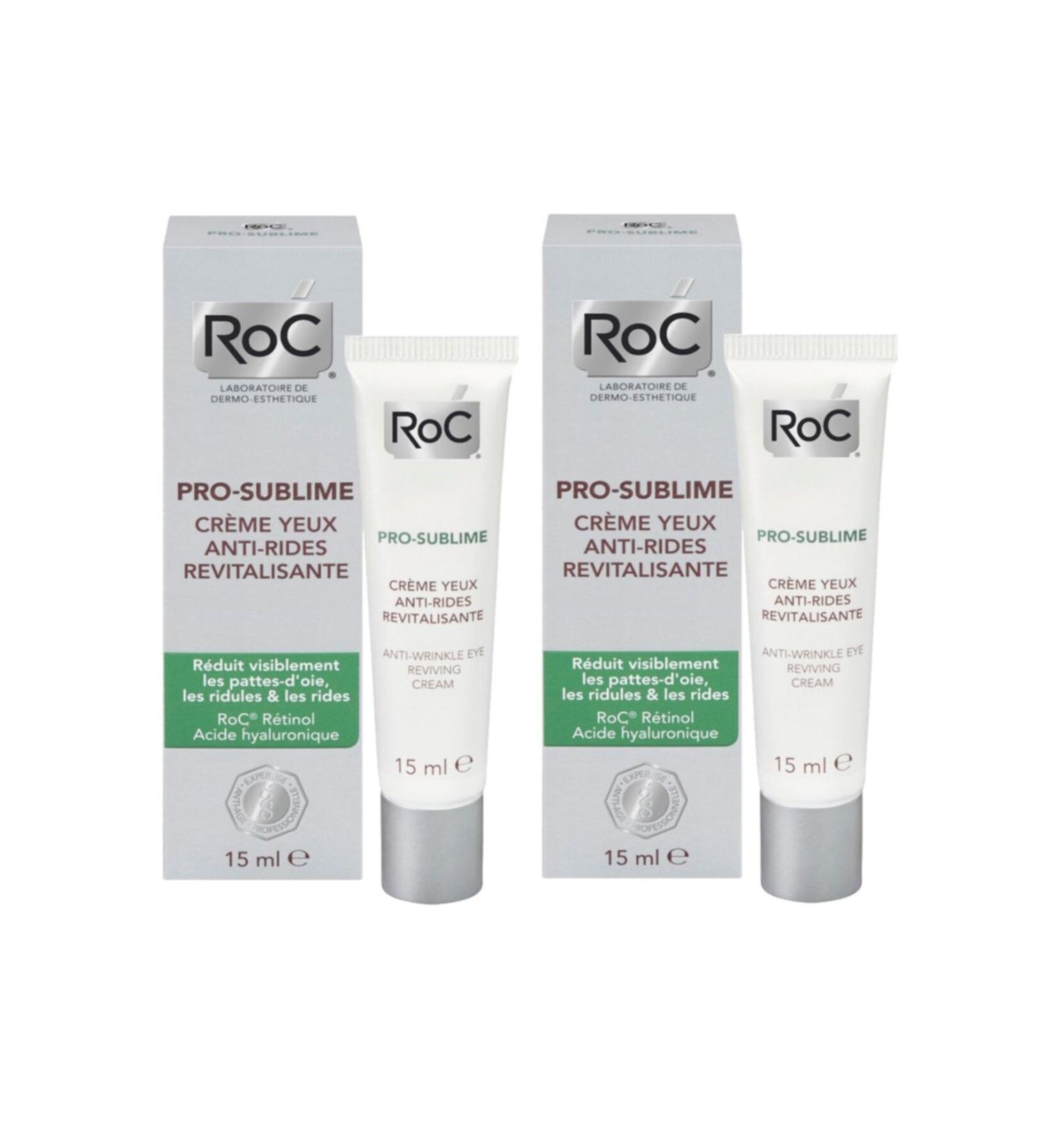 Roc Pro Sublime Anti-Aging and Anti-Wrinkle Eye Contour 15ml 2 Pack