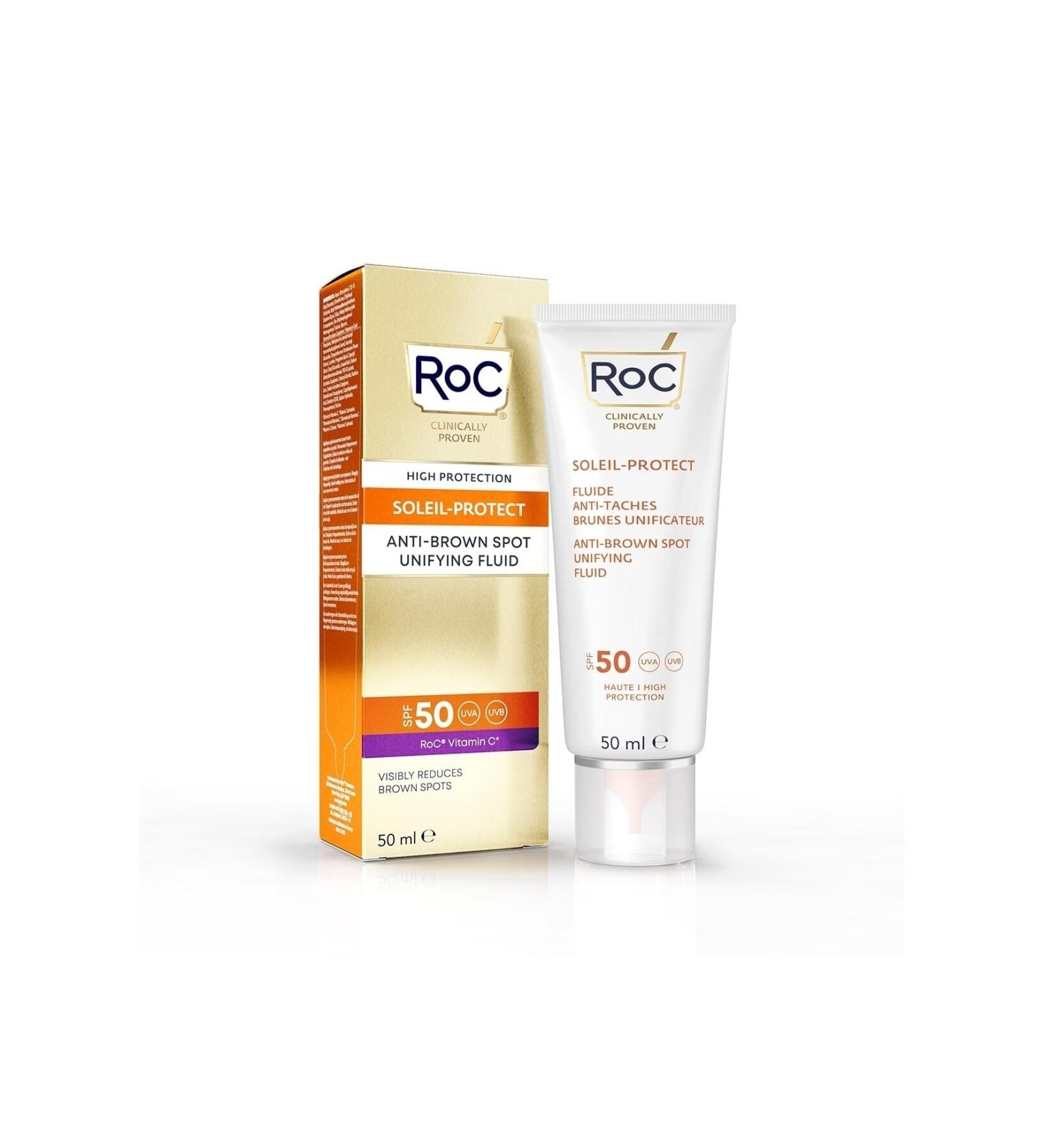 Roc Sun Face Cream Brown Anti-Blemish Spf 50+ 50 ml KeyProduct457