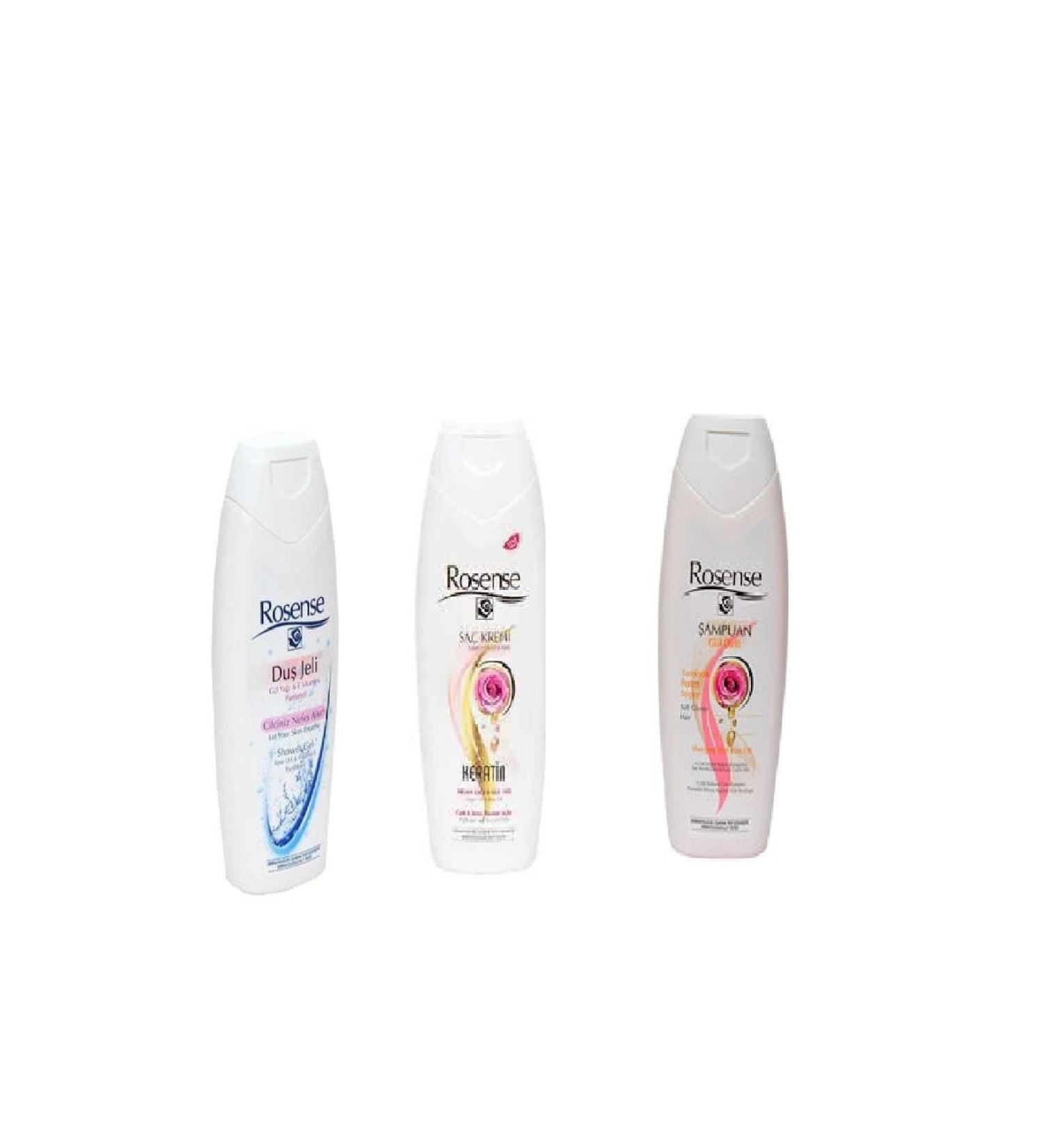 Rosense Shower Set (shampoo - Shower Gel - Conditioner)