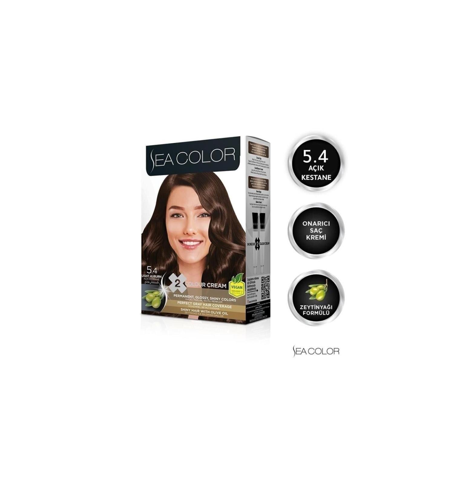 Sea Color Kit Hair Dye-5.4 Light Chestnut