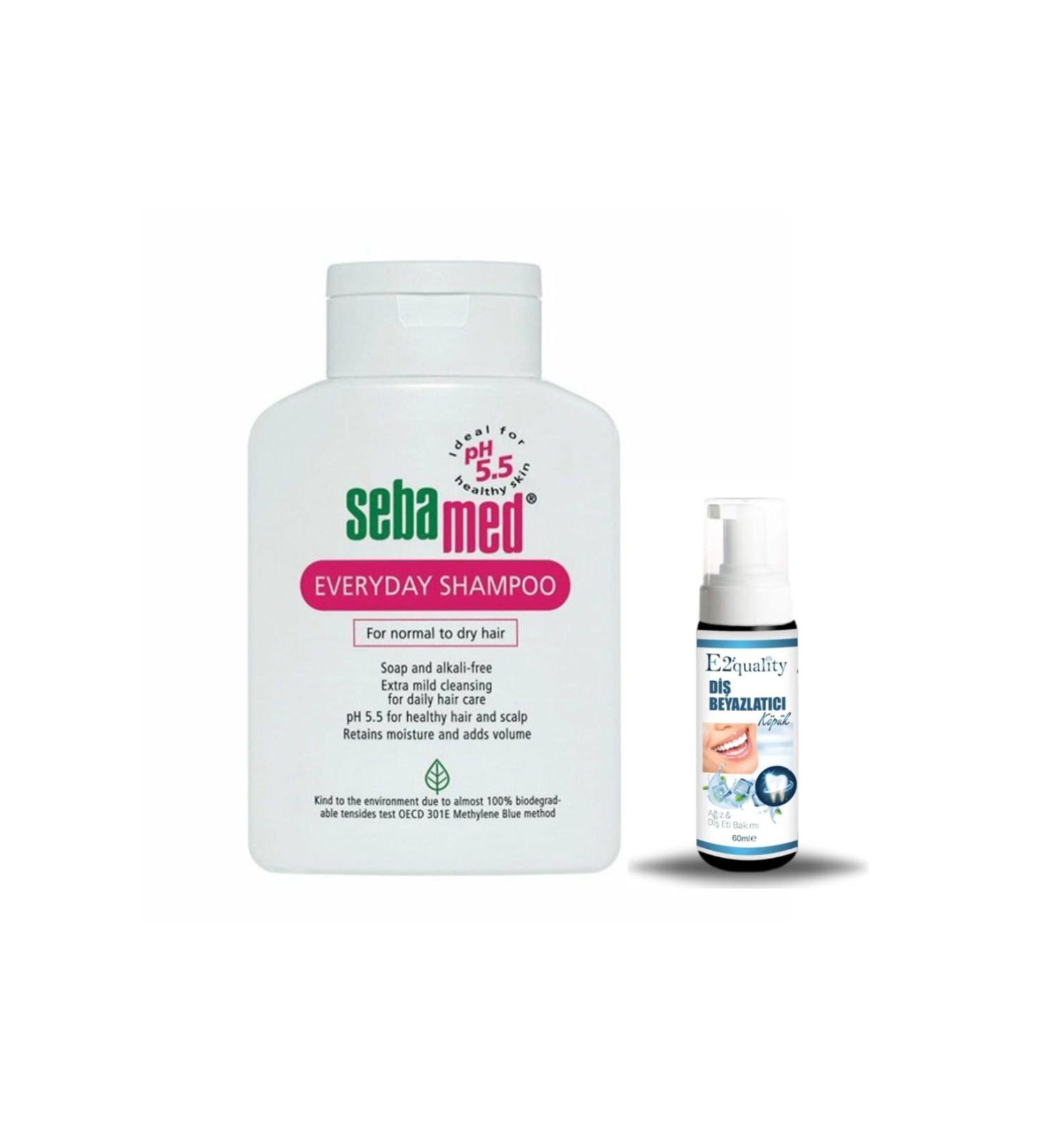 Sebamed Everyday Shampoo 400 ml (Everyday Use Shampoo) + Gift Teeth Whitening Foam