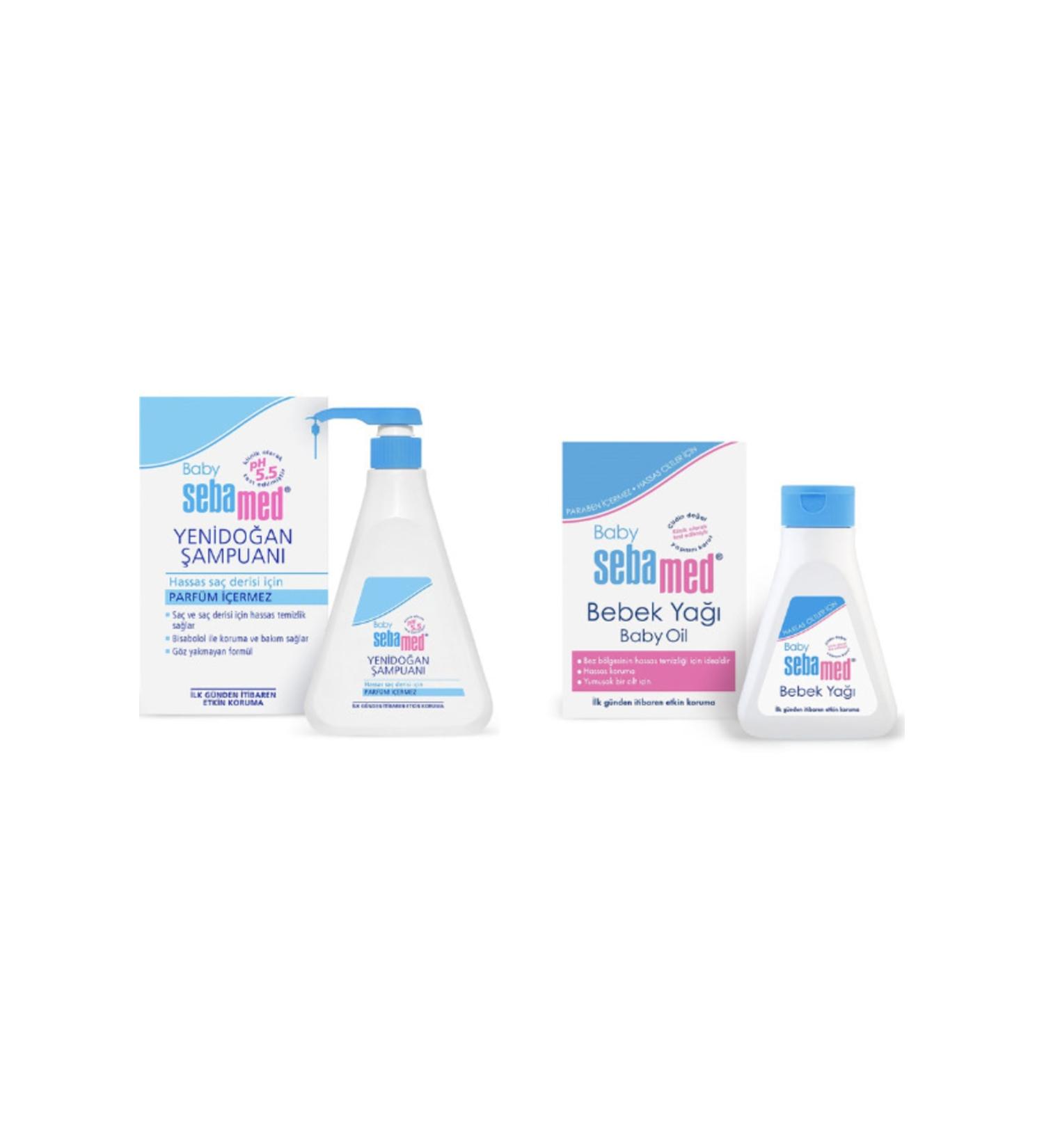 Sebamed Newborn Set Newborn Shampoo 500 Ml - Baby Oil 150 Ml