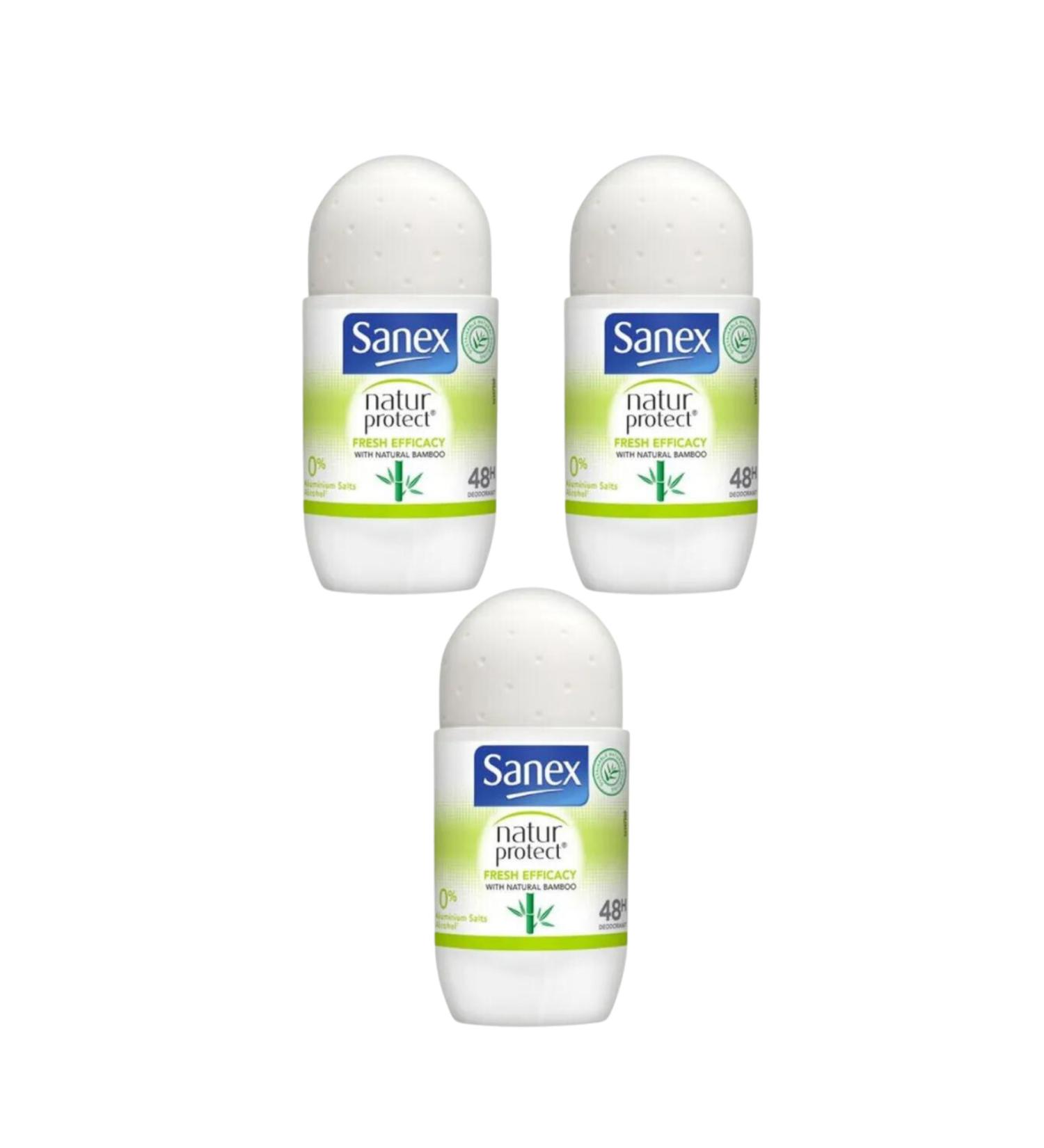 Sanex Natur Protect Fresh Efficacy Roll-on 50 ml (3 Pieces)