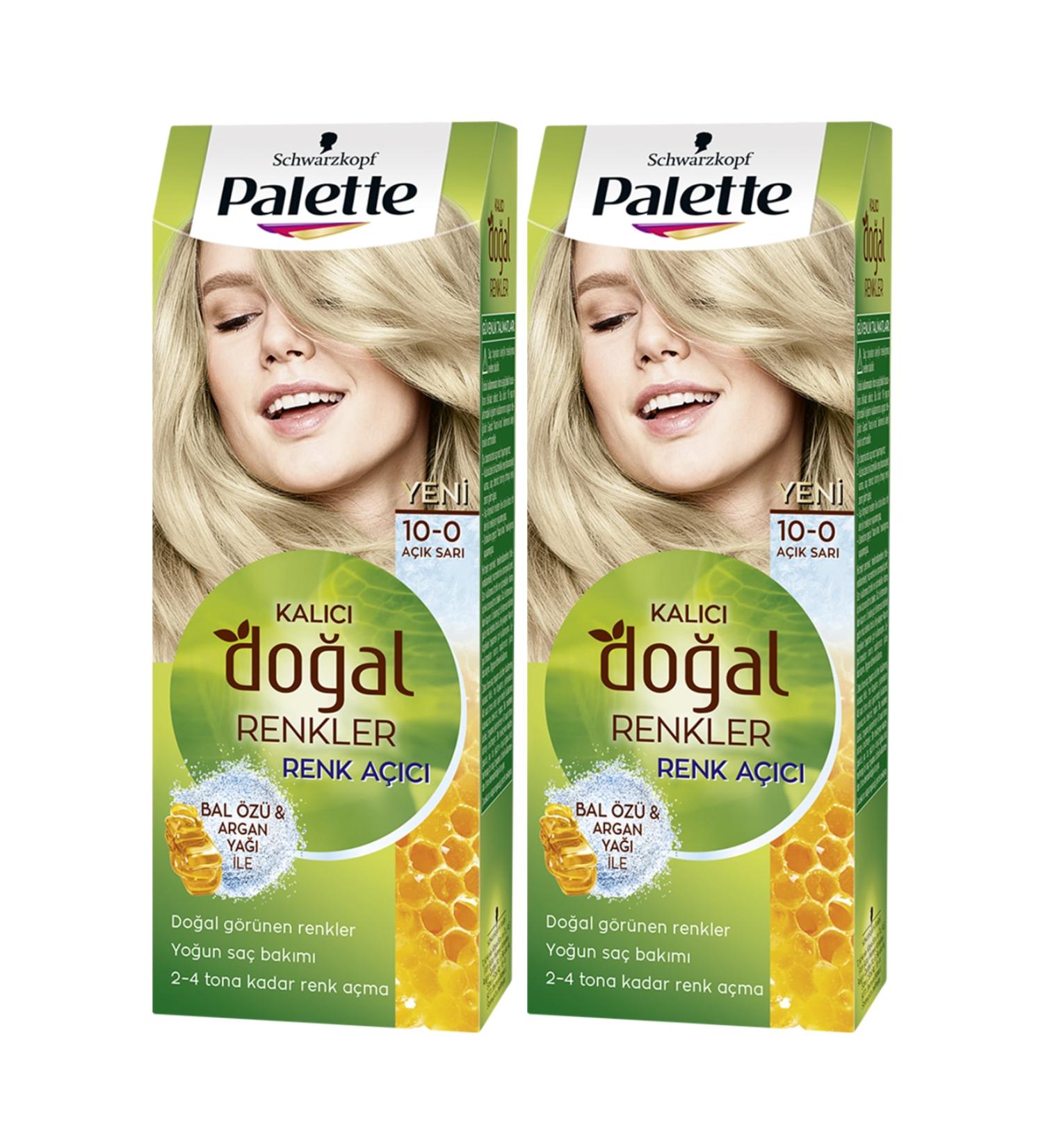 Schwarzkopf 2-Palette Naturel 10-0 Light Daisy - Hair Dye Oil Care Permanent Natural Colors