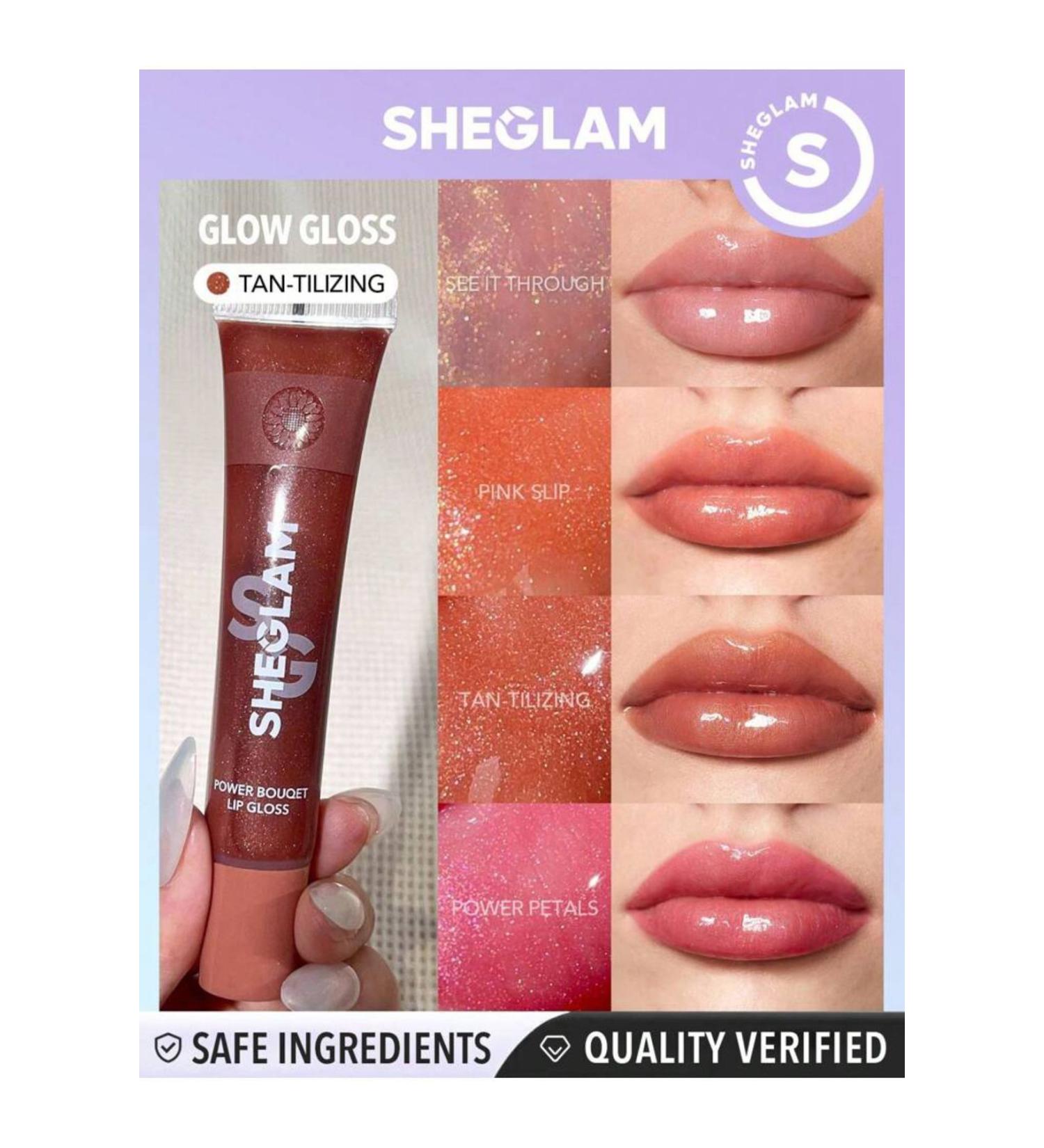 SHEGLAM Power Bouquet Lip Gloss Tinted Moisturizing Plumping Vegan Moisturizing Tint - Buy Online on GoSupps.com