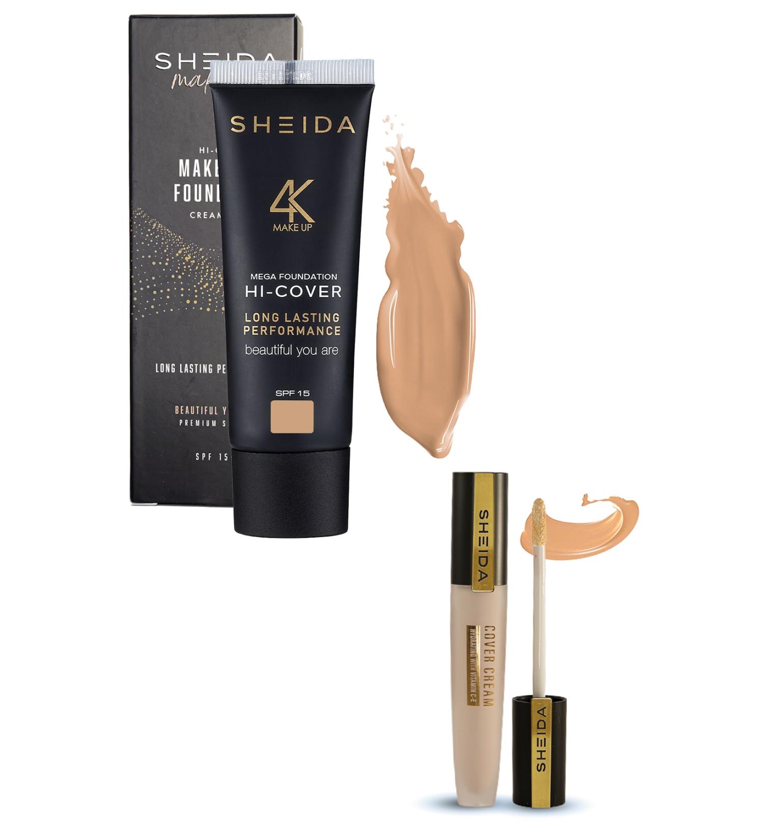 Sheida Cream Foundation(20)+Under Eye Concealer(51) Duo Set