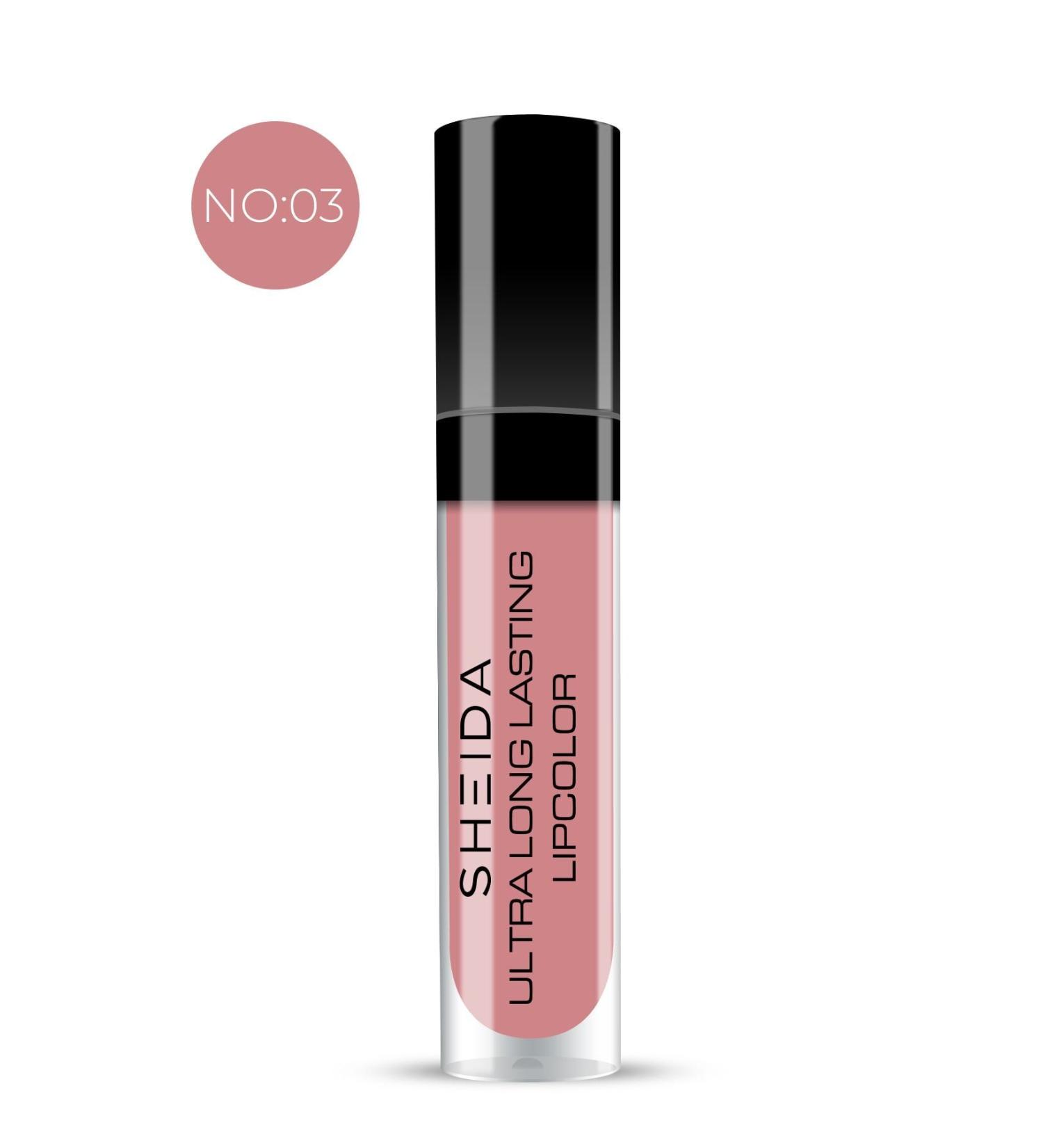 Sheida Ultra Long Lasting Lipcolor Liquid Lipstick No:3