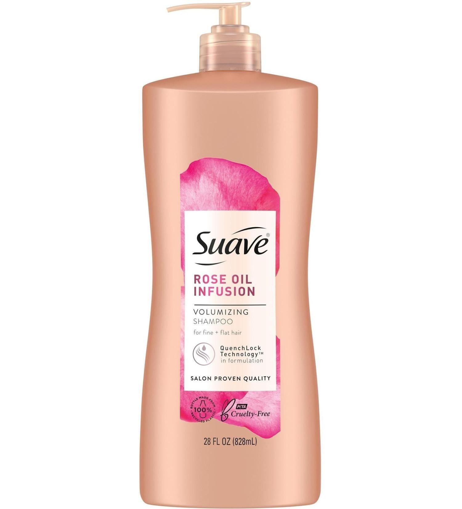 Suave Rose Oil Volume Shampoo 828ml
