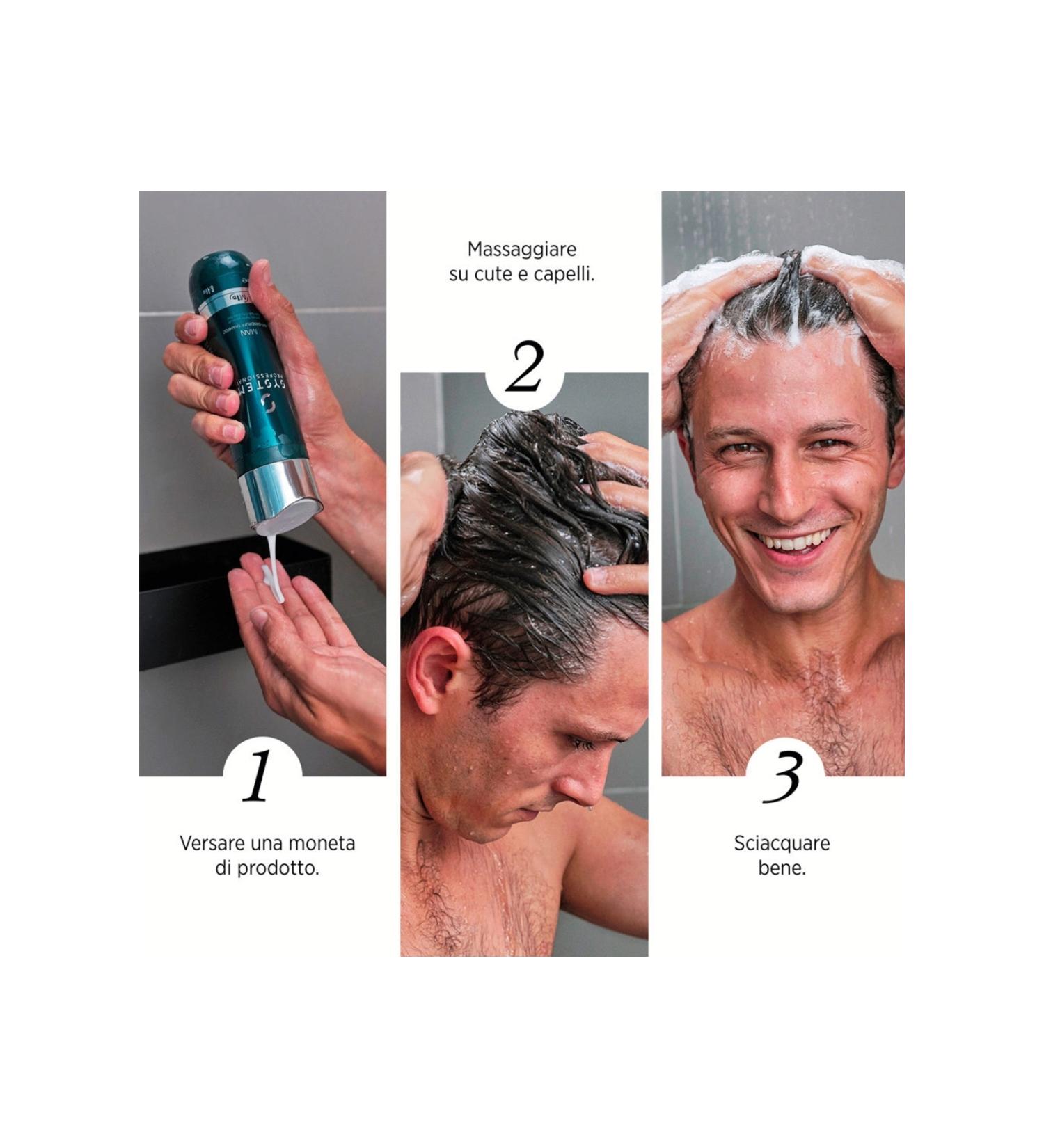 System Professional Wella -System Professional Man Anti-Dandruff - Relaxing Shampoo for Men 250 ml / GEM8DG6-N1 - Buy Online on GoSupps.com
