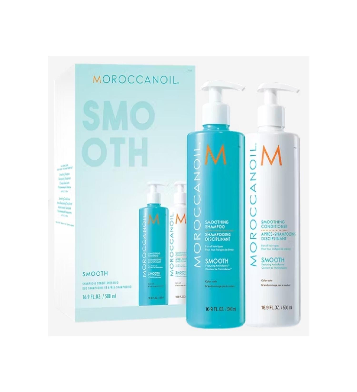 Moroccanoil Smoothing-Curly Hair Straightening Argan Oil Shampoo & Conditioner 500ml TRUSTY 1255