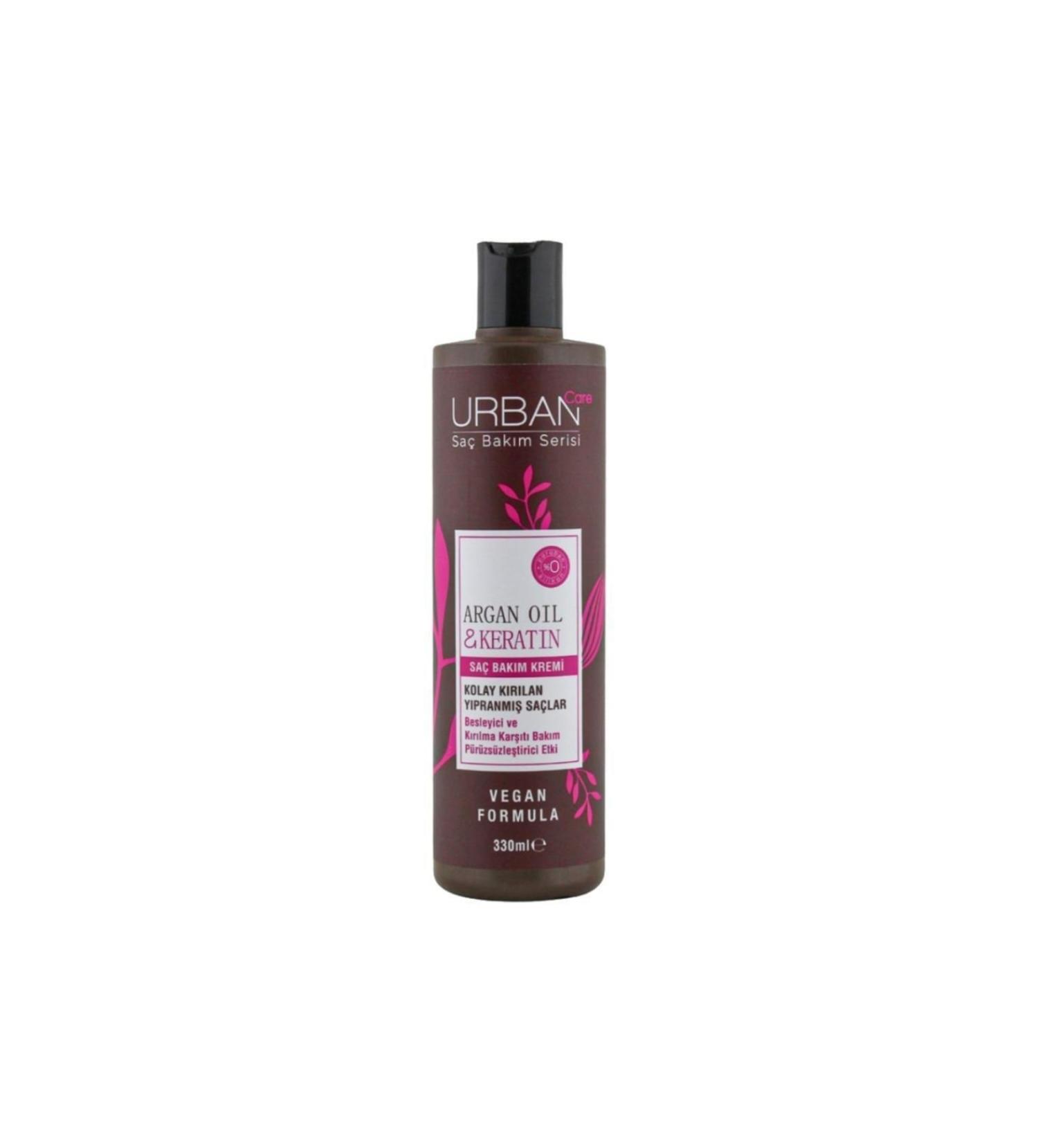 Urban Care Care Argan Oil & Keratin Hair Care Cream 330 Ml --Unique Beauty--