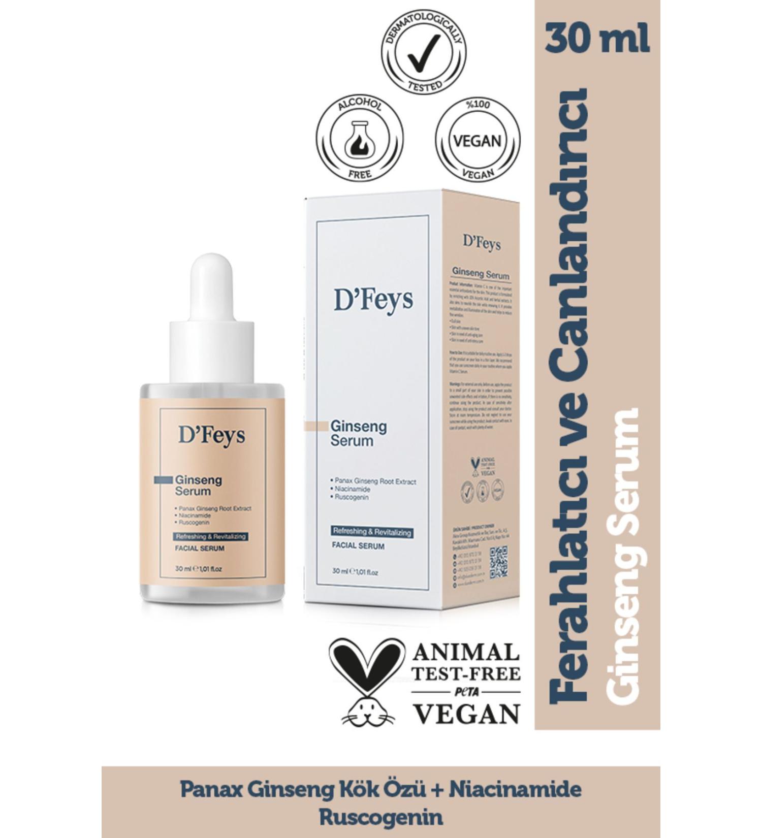 Dfeys Refreshing and Revitalizing Ginseng Serum 30ml - Buy Online on GoSupps.com