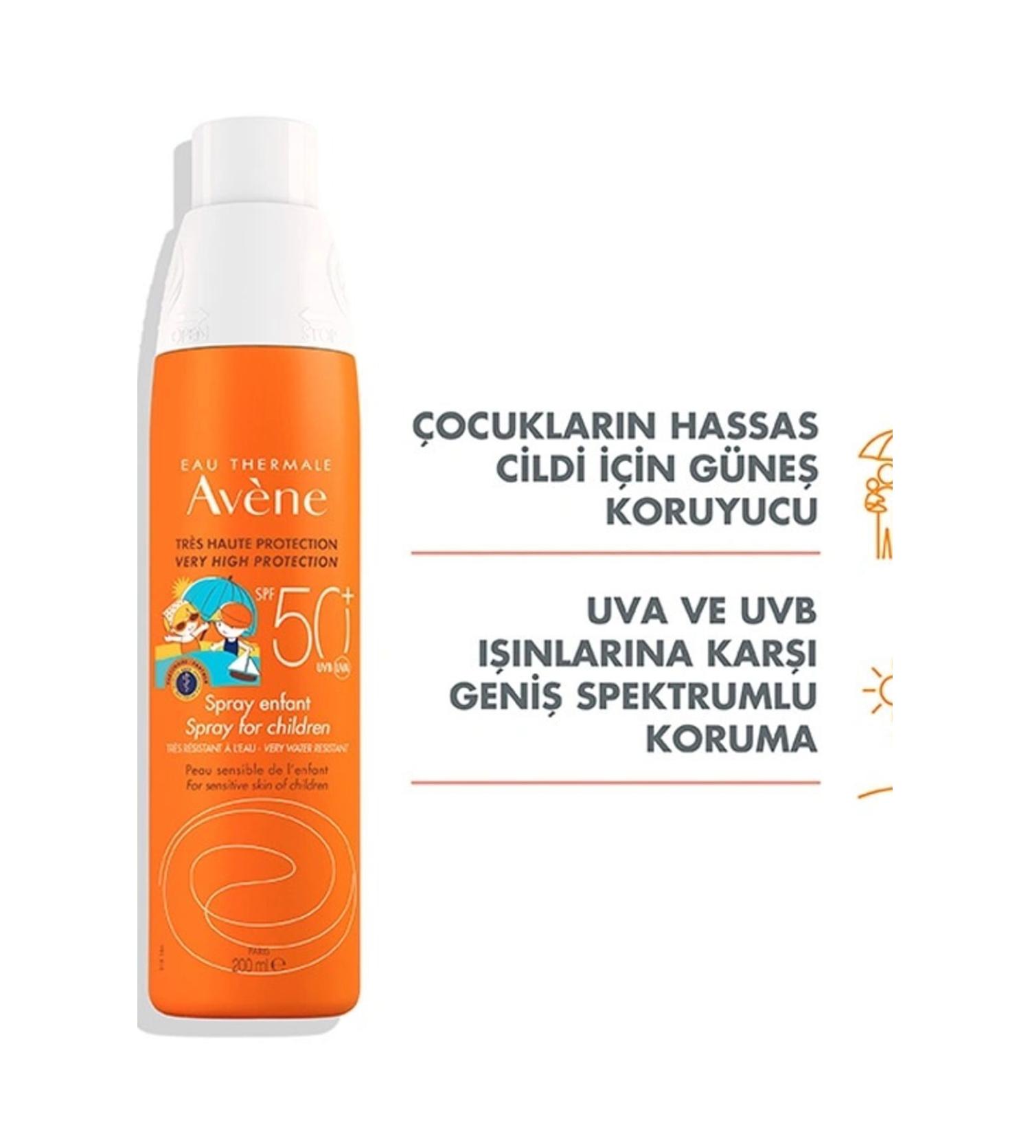 Avene Spf 50 Children Sun Spray 200 ml - Buy Online on GoSupps.com