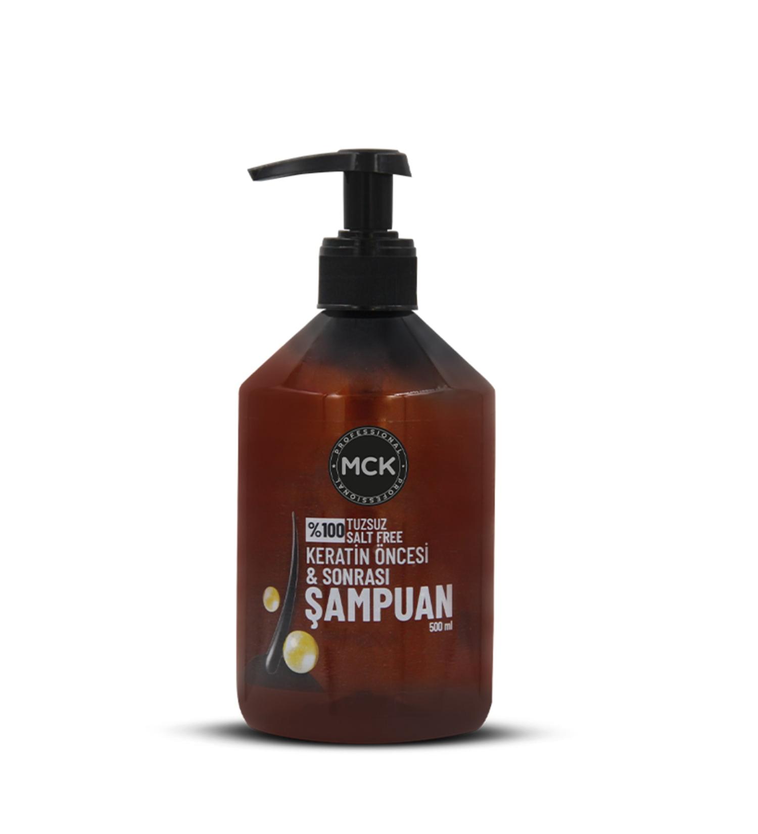 MCK Salt-Free Keratin Before and After Shampoo 500 ml
