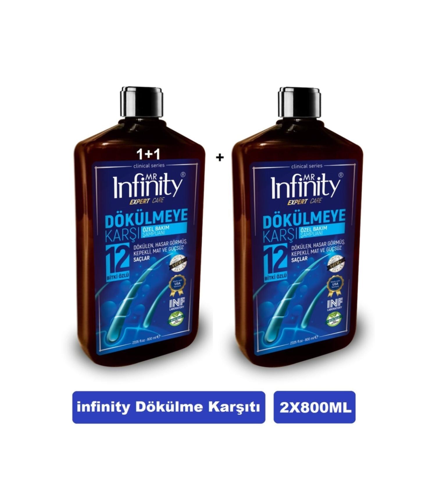 mr infinity Anti-hair Loss Special Pure Care Shampoo 800ml. X 2 Pieces