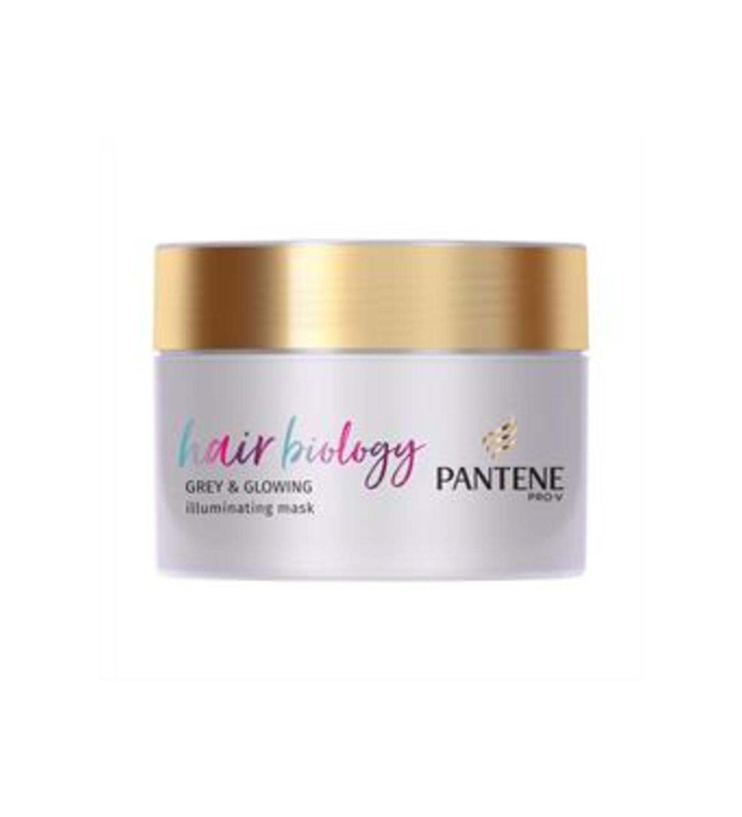 Pantene Hair Biology Grey & Glowing White and Bright Shining Mask 160ml (SINGLE)