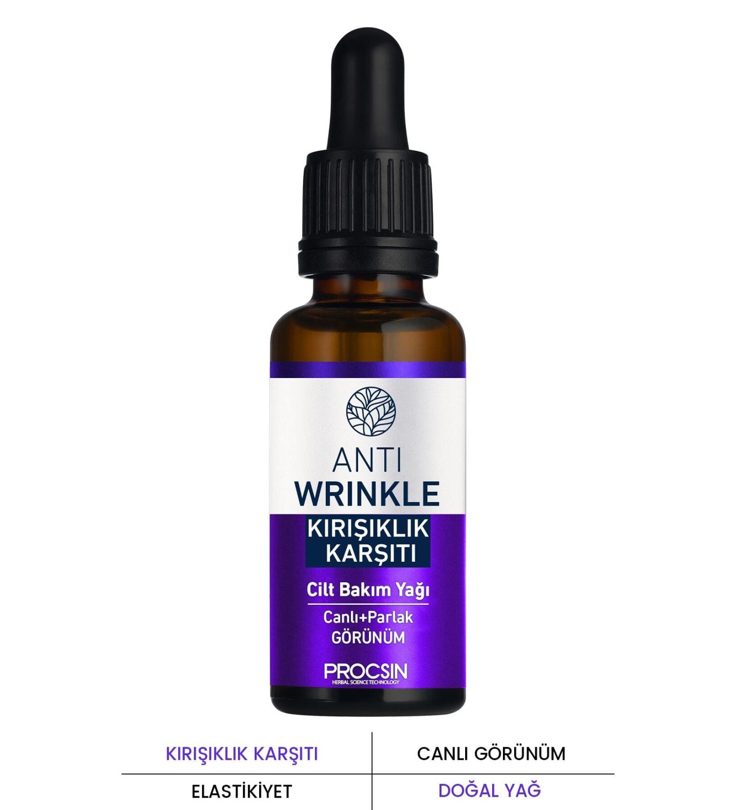 PROCSIN Anti-Wrinkle and Anti-Fine Line Skin Care Oil 20 ml