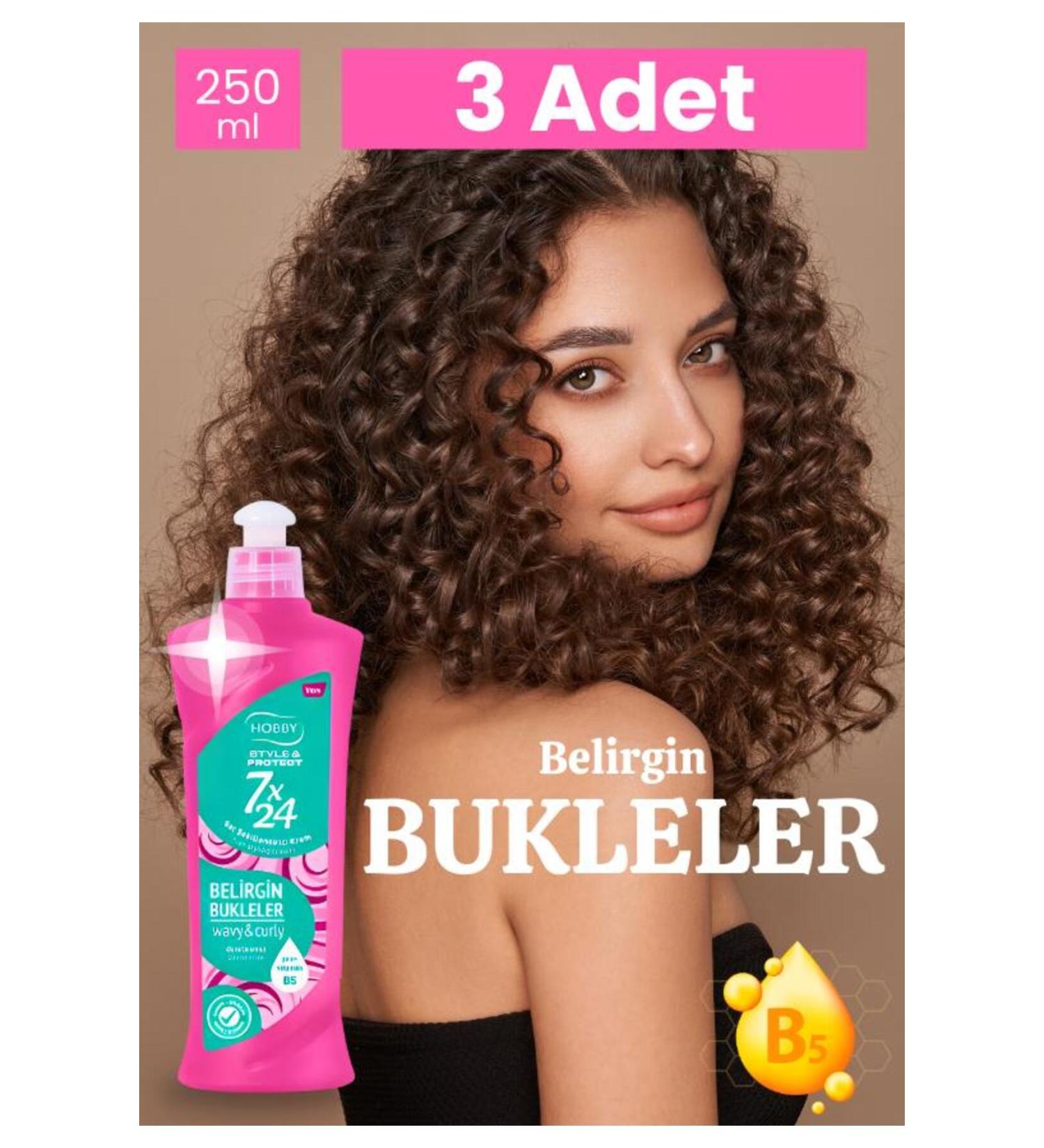 Hobby Definite Curls 7x24 Styling Nourishing Conditioner 3 Pieces