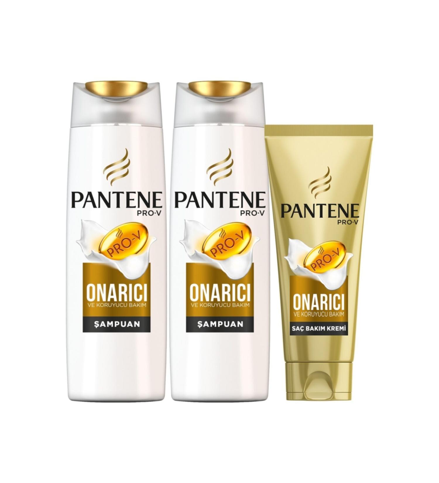 Pantene Shampoo Repair and Protective Care 500 Ml 2 Pack + 3 Mm Hair Care Conditioner 200 Ml - Buy Online on GoSupps.com