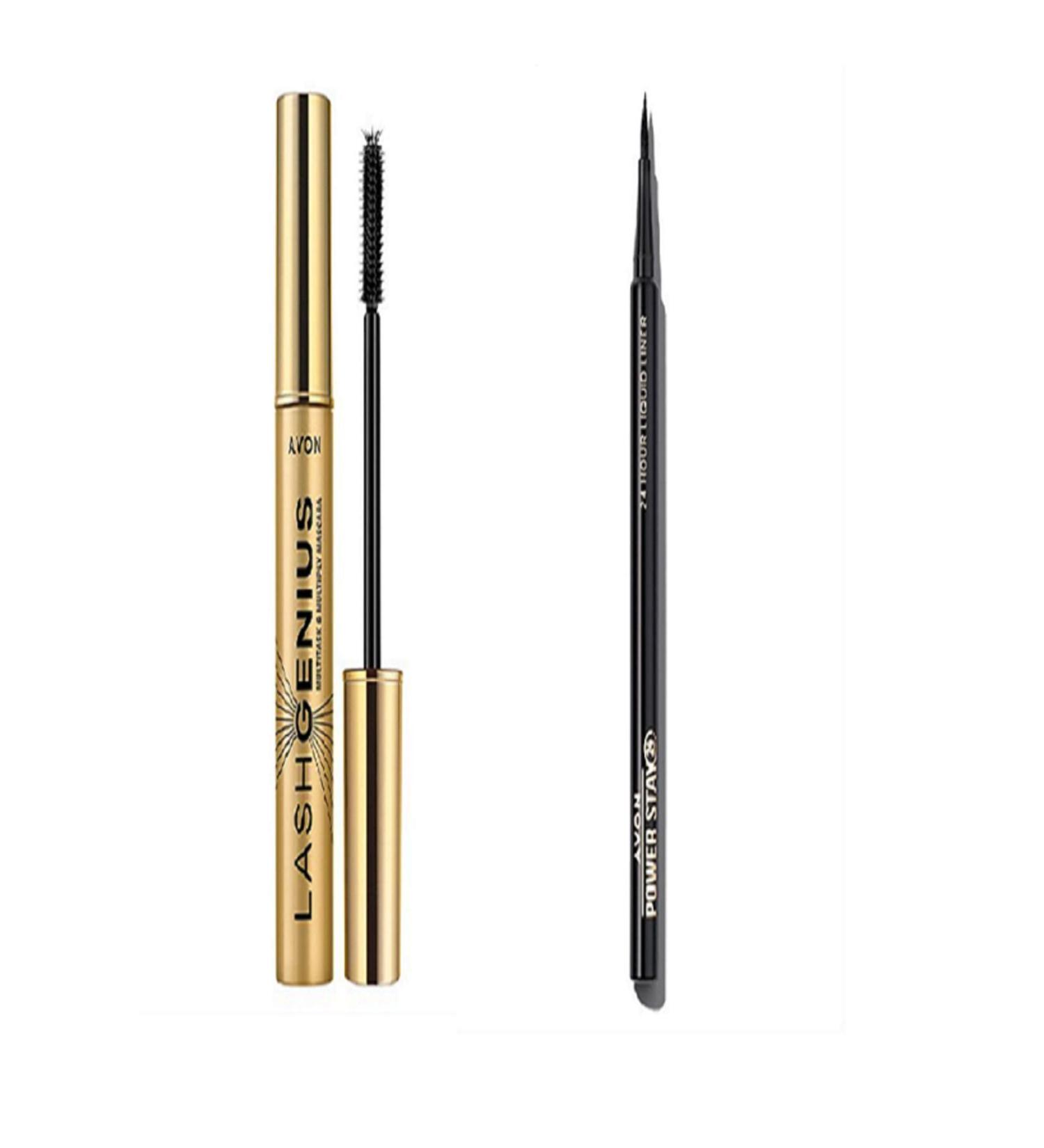 Avon LASHGENIUS MASCARA AND POWERSTAY EYELINER 10ml
