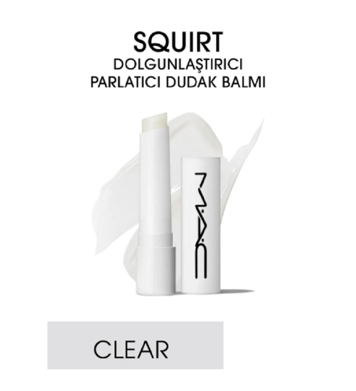 Mac (CLEAR) NOUR SH NG FOR A LONG T ME SQUIRT PLUMPING SH NE LIP BALM 2.3 G DEMBA3629
