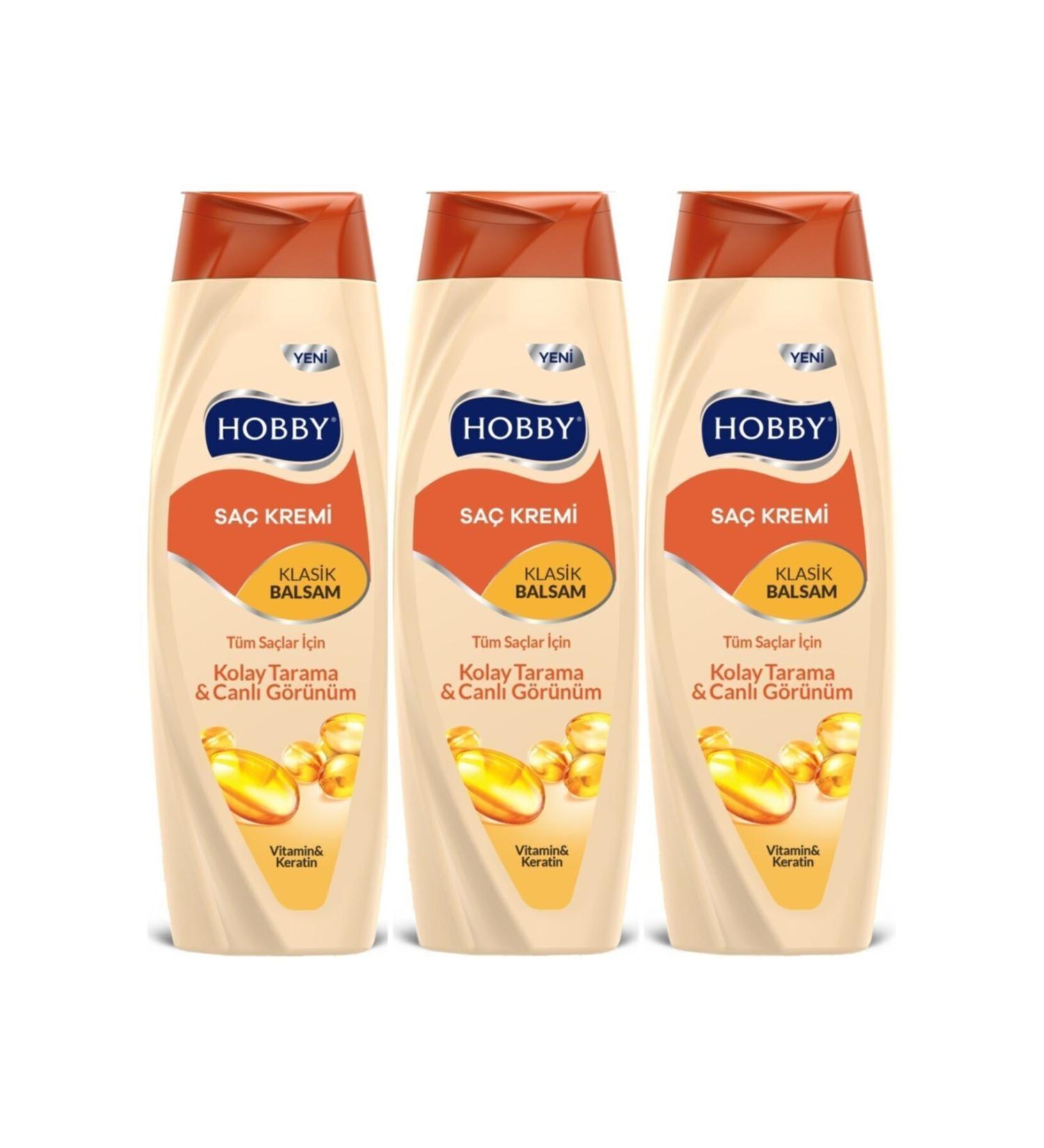 Hobby Hair Conditioner Classic Balsam 500 ml X 3 Pieces