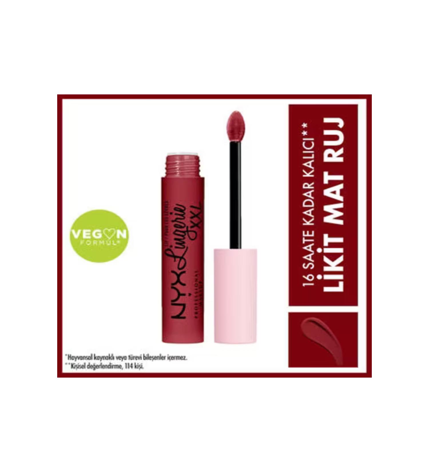 NYX Professional Makeup Lip Lingerie XXL Liquid Liquid Lipstick Its Hotter