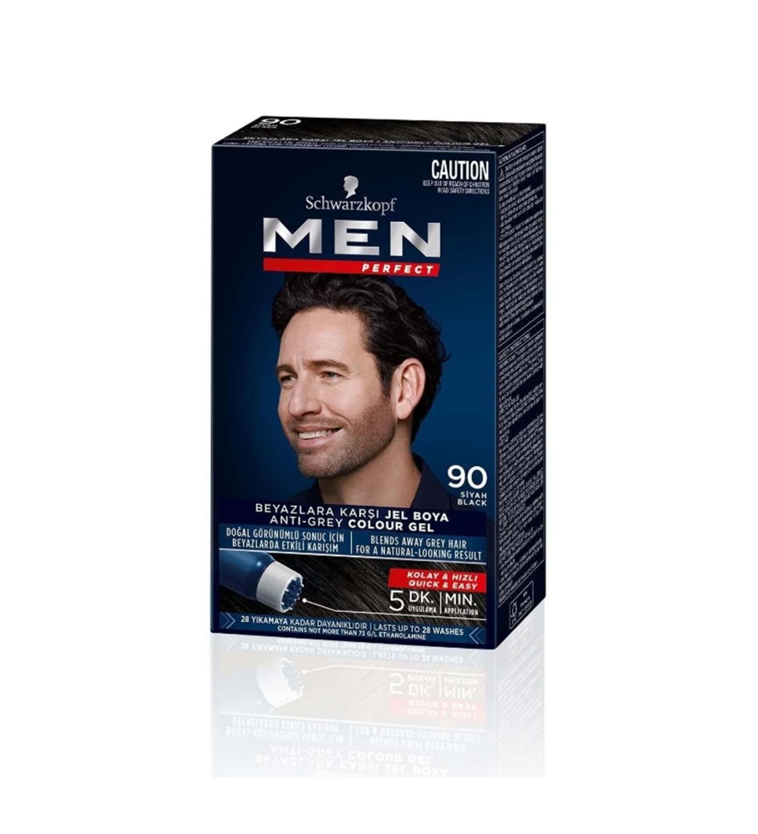Schwarzkopf Men Perfect White Color Breaker Hair Dye 90 Black