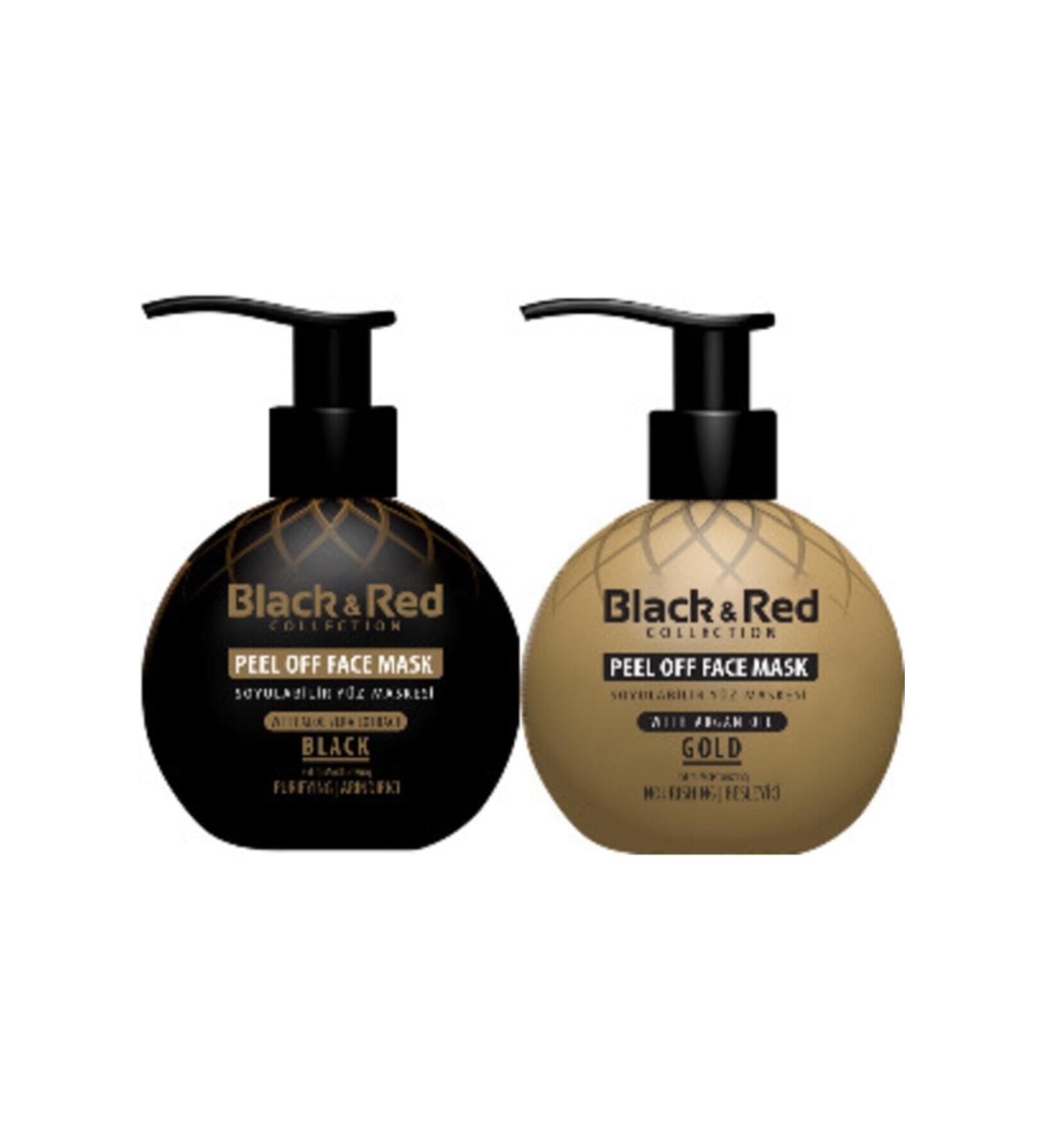 Black Red Peelable Face Masks Against Blackheads 250 ml