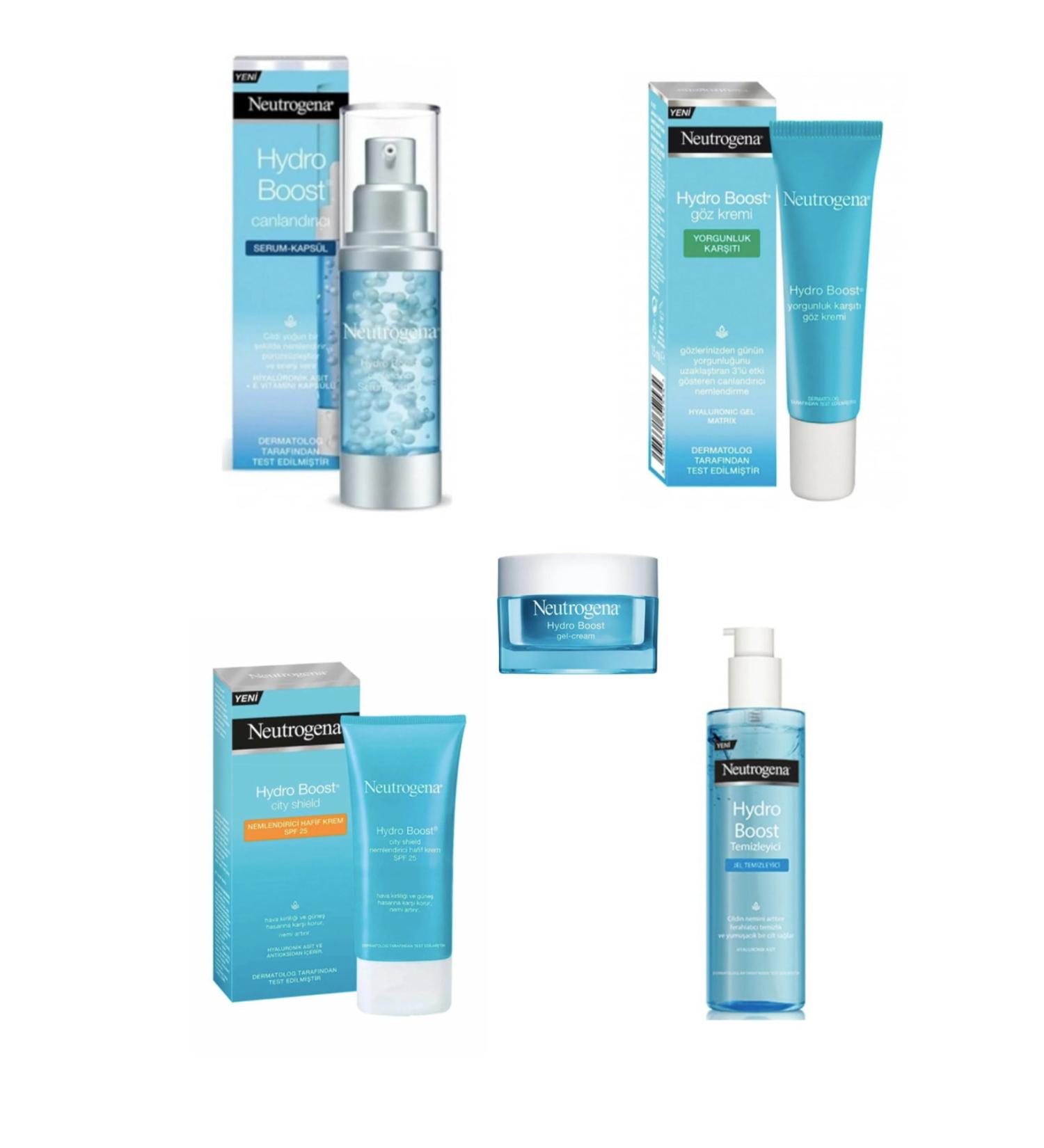Neutrogena RevitalizingSerum30Ml+MoisturizerNormal Skin 50Ml+Cleanser200Ml+LightCream50Ml+Eye Cream 15