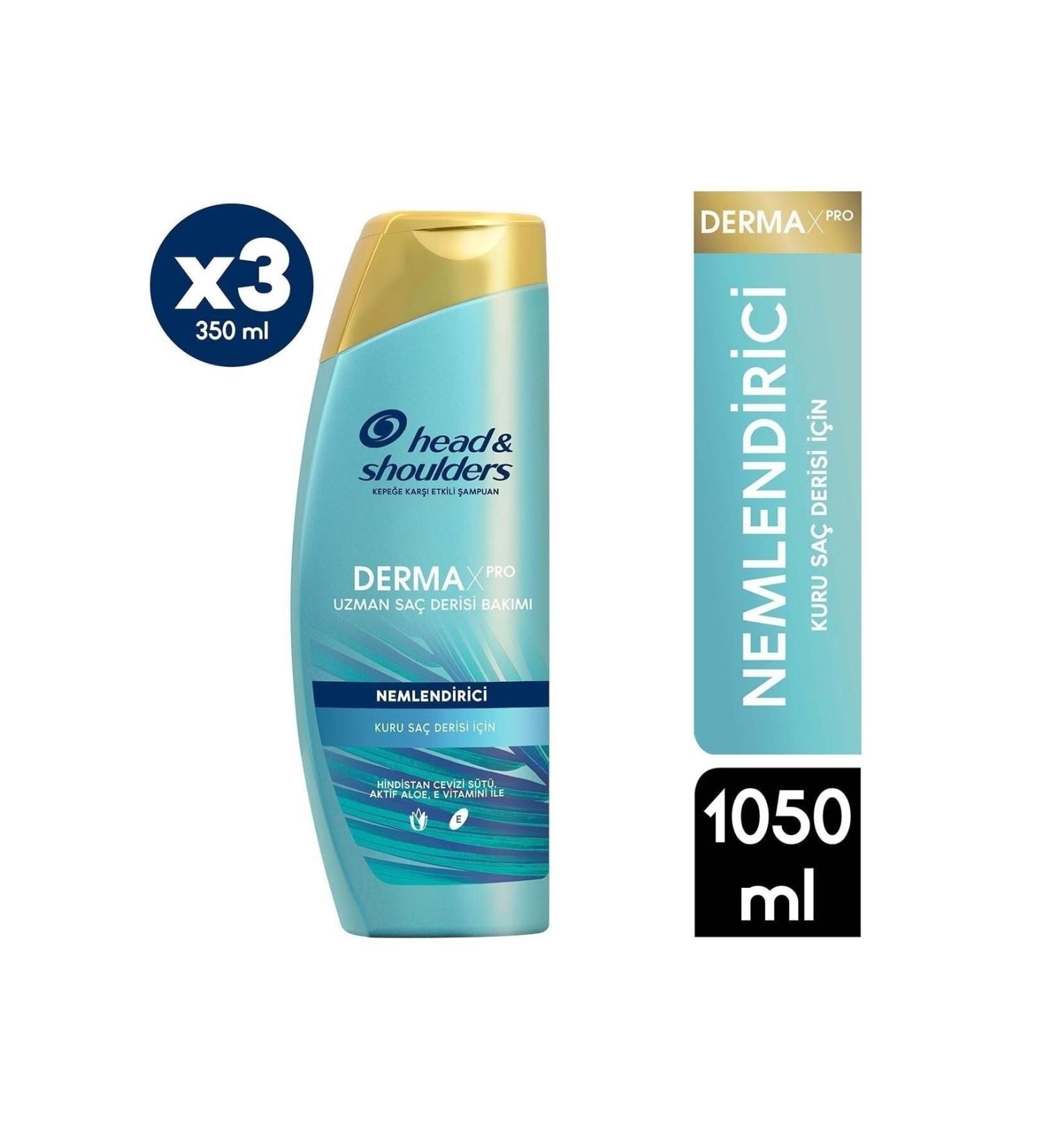 Head And Shoulders Dermaxpro Moisturizing Anti-Dandruff Shampoo For Dry Scalp 350 Mlx3 - Buy Online on GoSupps.com