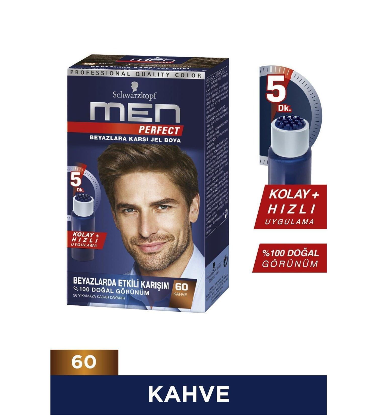 Schwarzkopf Brand: Men Perfect Hair Dye 60 - Brown Category: Hair Dye