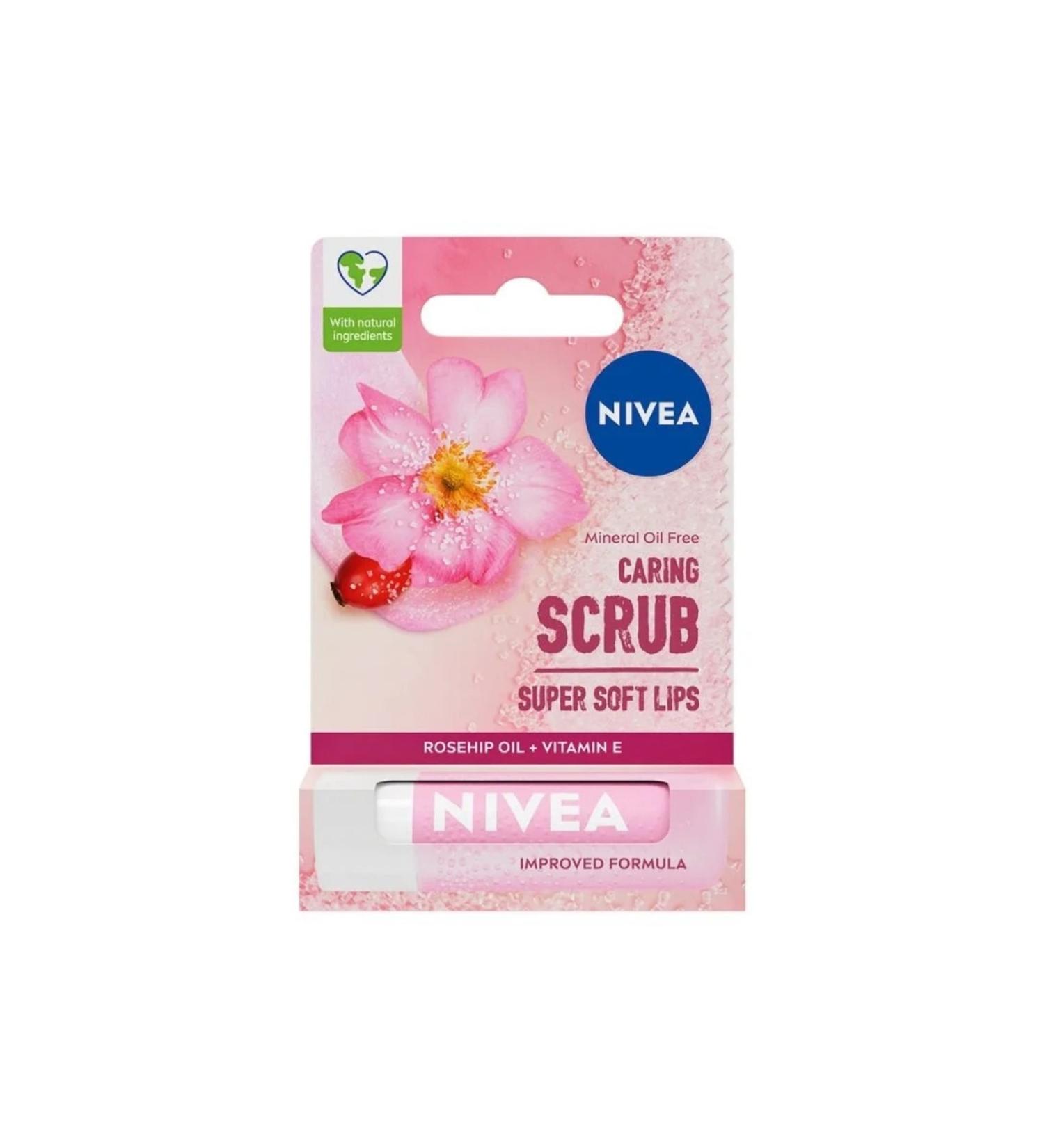 NIVEA Rosehip Oil Lip Scrub 4.8 gr