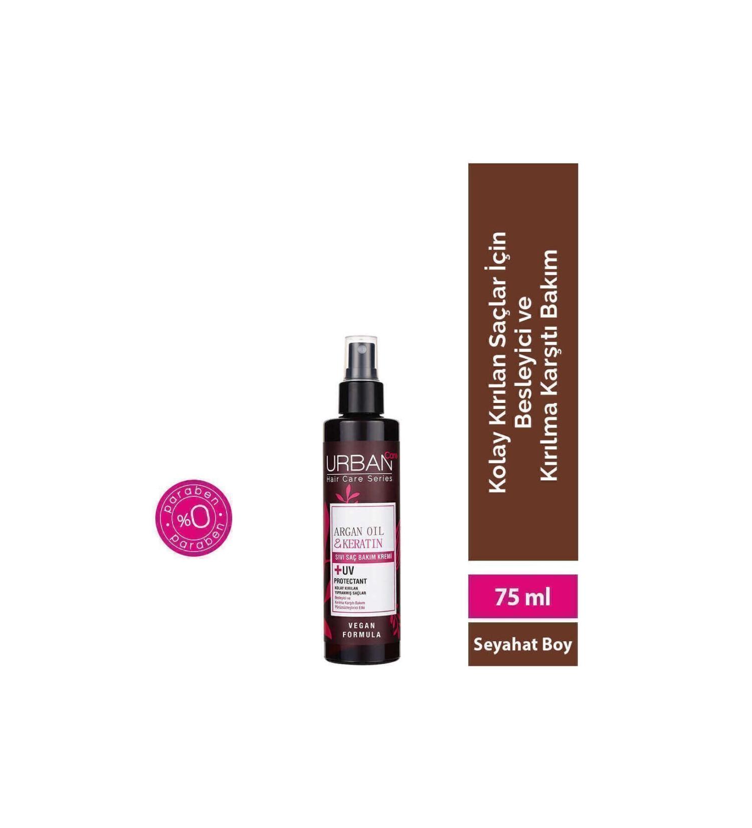 Urban Care Nourishing and Anti-Breakage Dual Phase Argan Oil & Keratin Liquid Hair Care Conditioner 75 ml - Buy Online on GoSupps.com