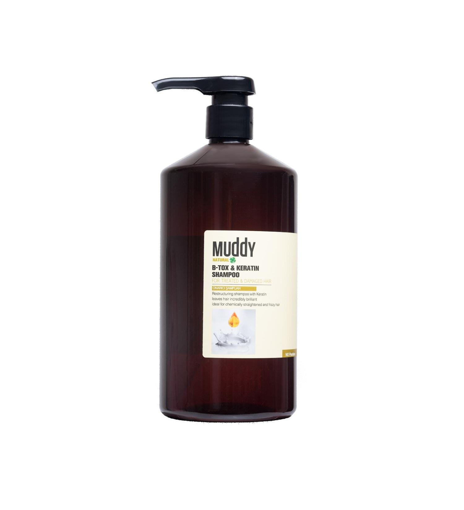 Muddy B-tox&keratin Repairing Hair Shampoo 1000 ml 8697426731780