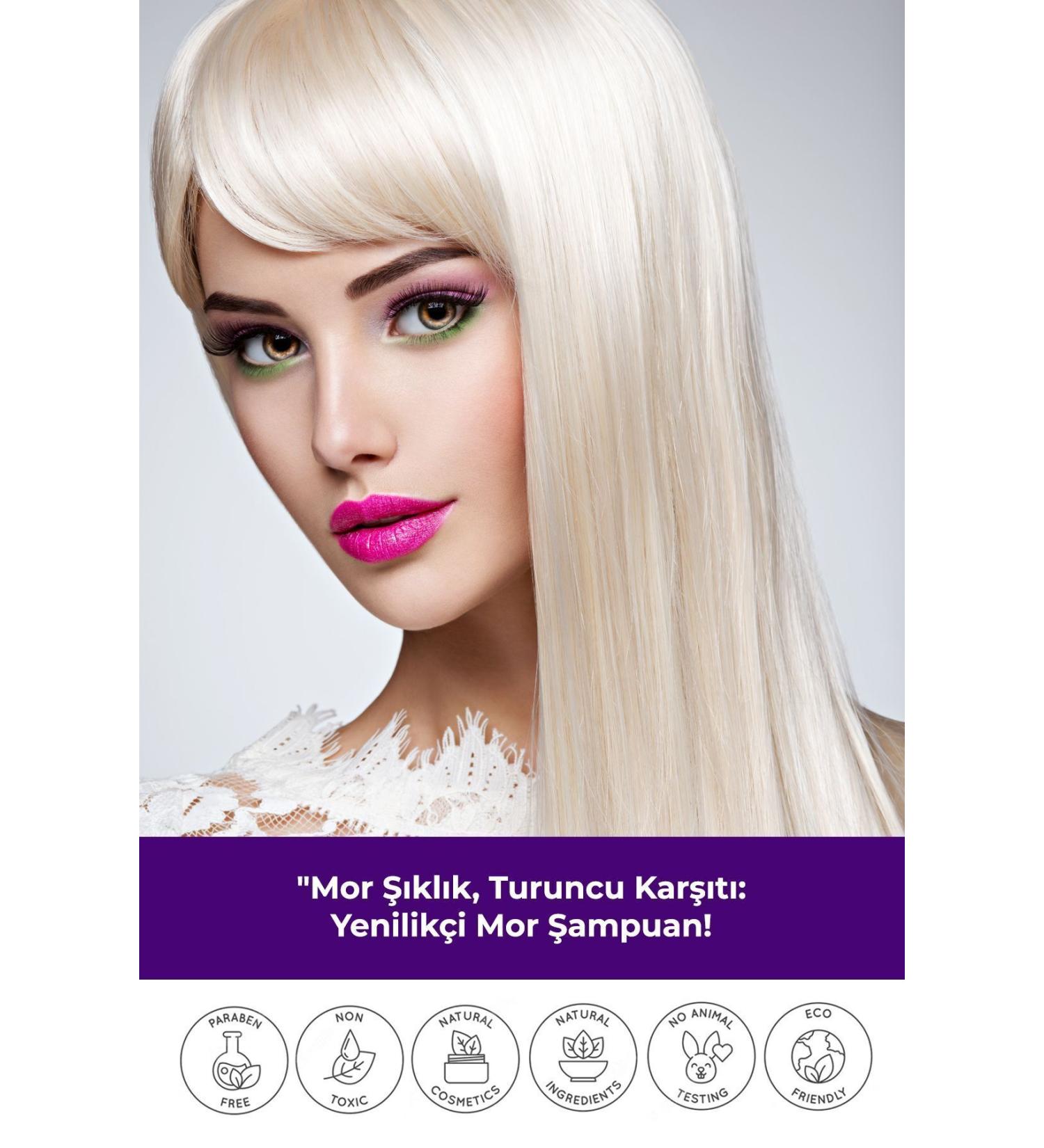 Biocure Anti-Orange Purple Shampoo / For Blonde Hair That Has Lightened Its Yellow-Grey Color 400 ml - Buy Online on GoSupps.com