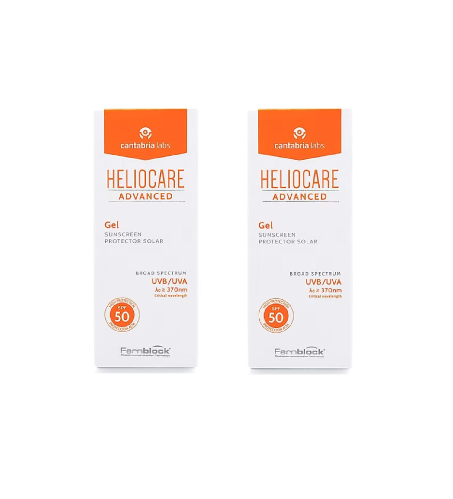 Heliocare Advanced Spf 50 Gel 50 Ml 2 PCS