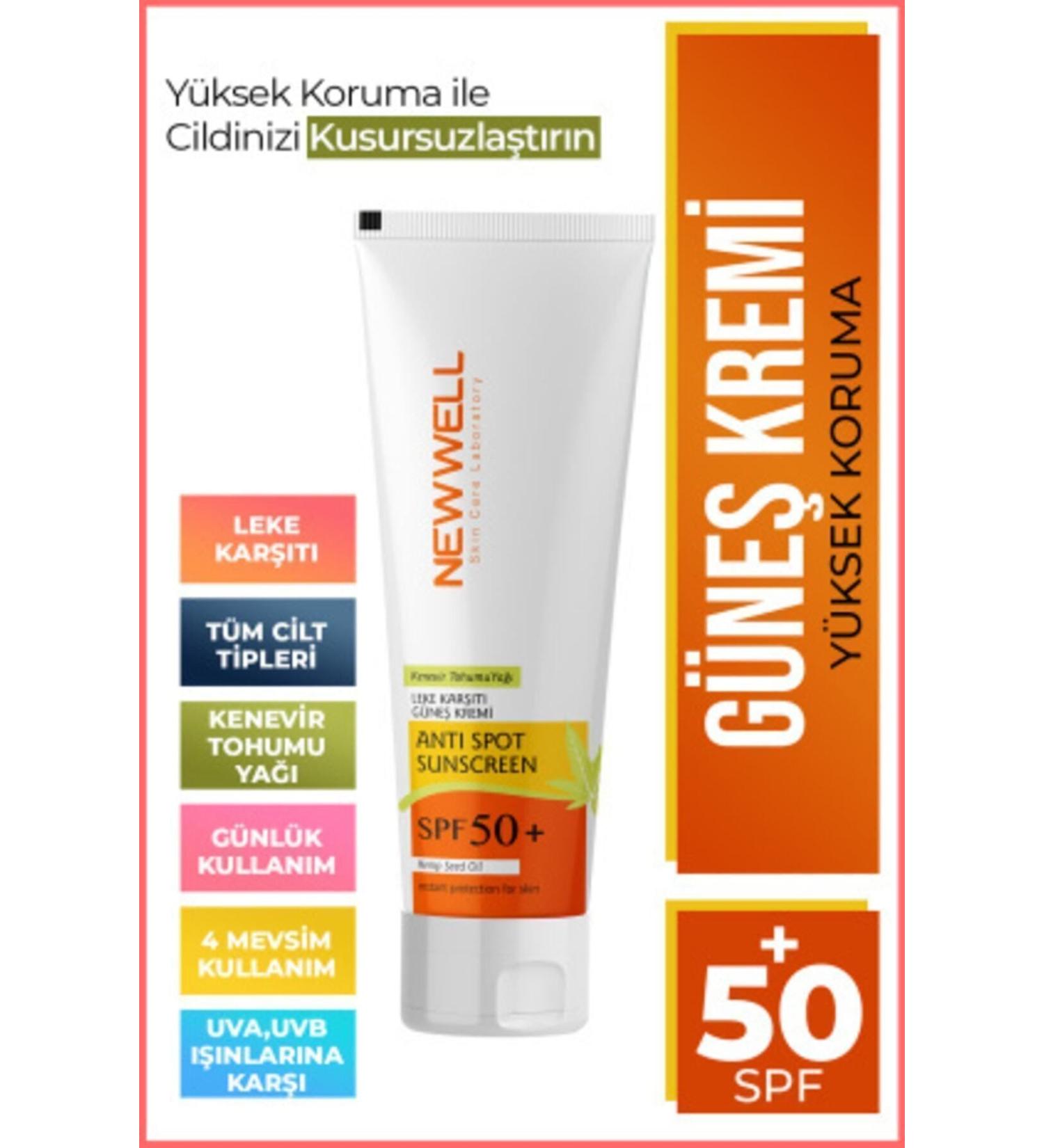 New Well Sun Cream High Protection Spf 50+ (50 Ml)