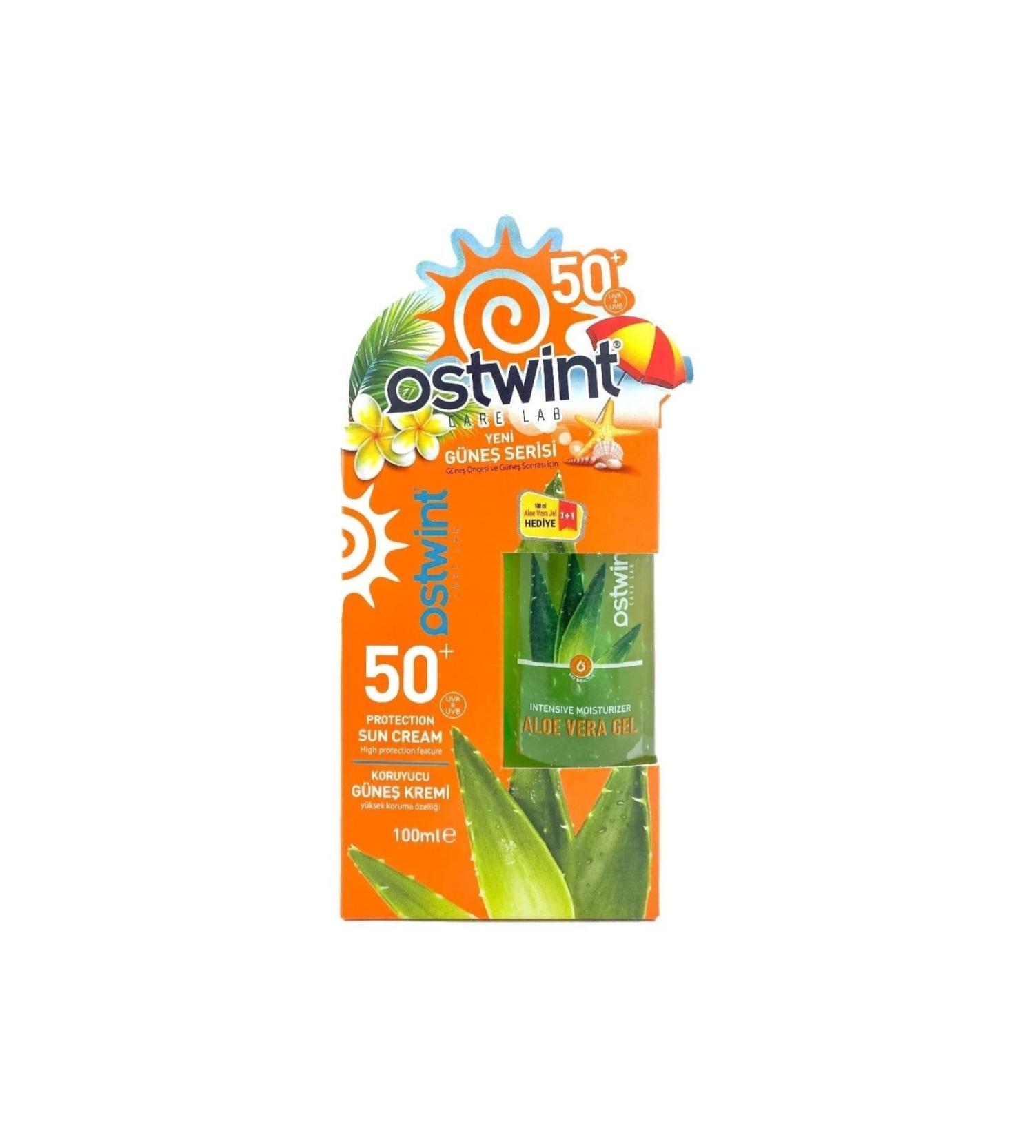 Ostwint Sun Cream Spf50 100 Ml + Alovera Gel 100 Ml