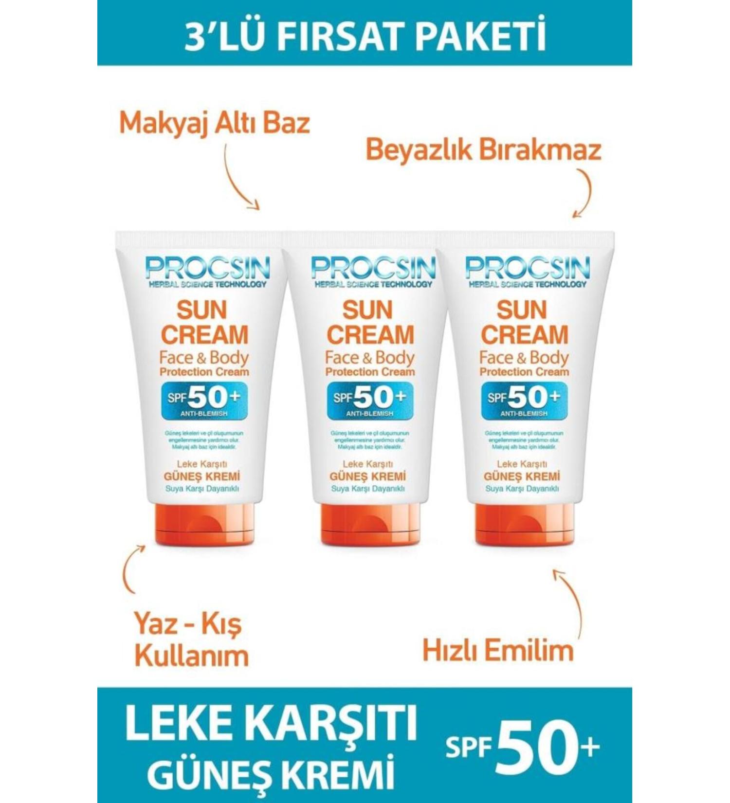 PROCSIN Sun Cream (50 ML * 3 PCS) Opportunity Package - Buy Online on GoSupps.com