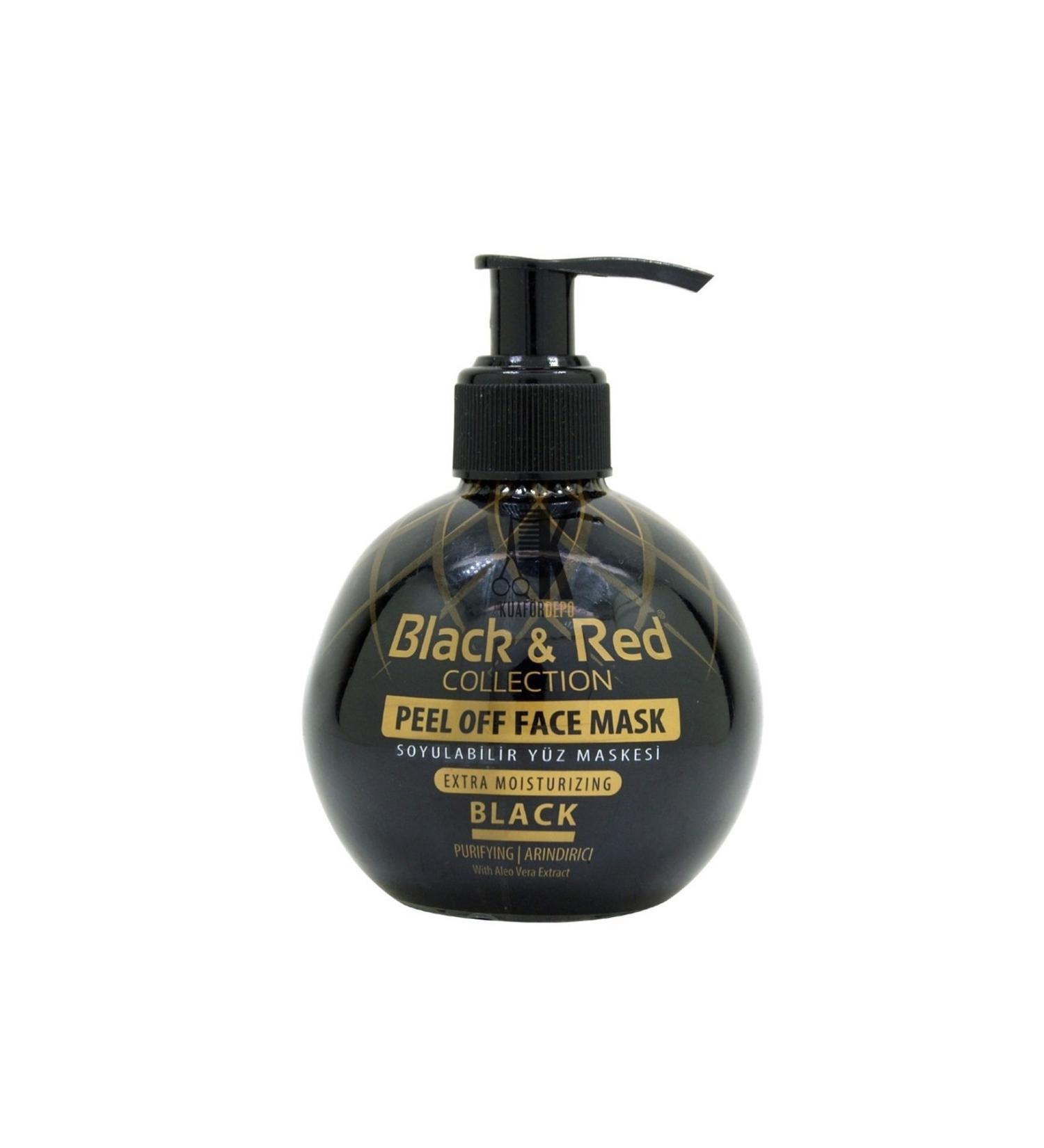 Black Red Black & Red Silicone Face Mask Black 250 Ml