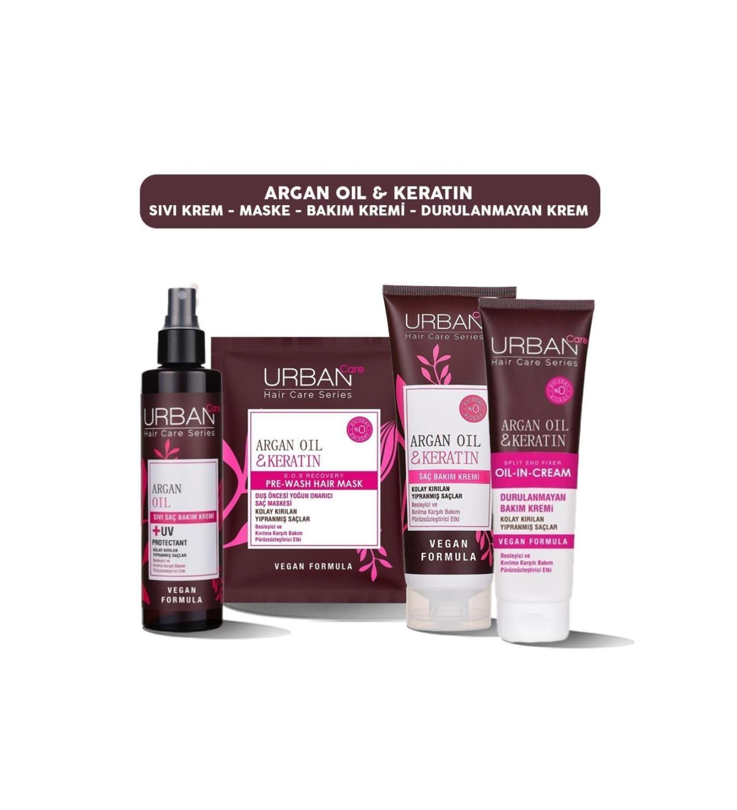 Urban Care Argan Oil & Keratin Series Care Set