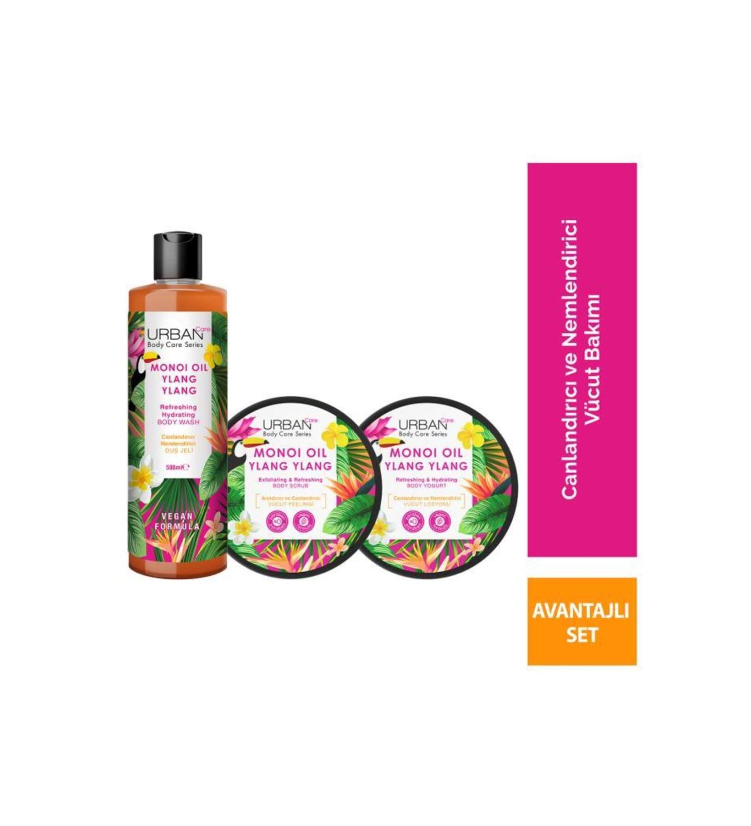 Urban Care Body Series Monoi Oil & Ylang Ylang Revitalizing and Moisturizing 3-Piece Set - Buy Online on GoSupps.com