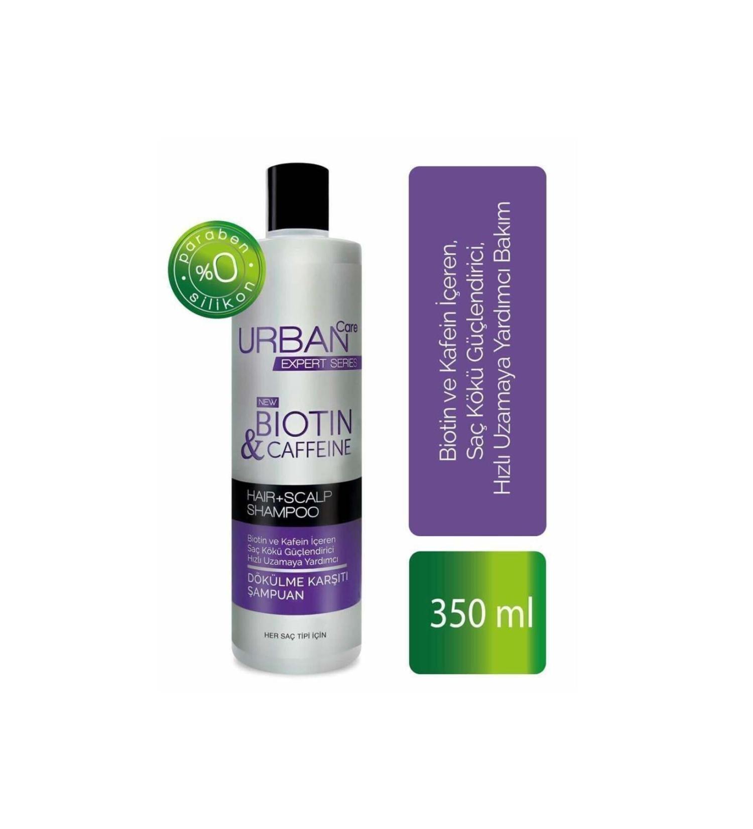 Urban Care Expert Series Biotin Caffeine Anti-Hair Loss Shampoo 350 ML urbncre3