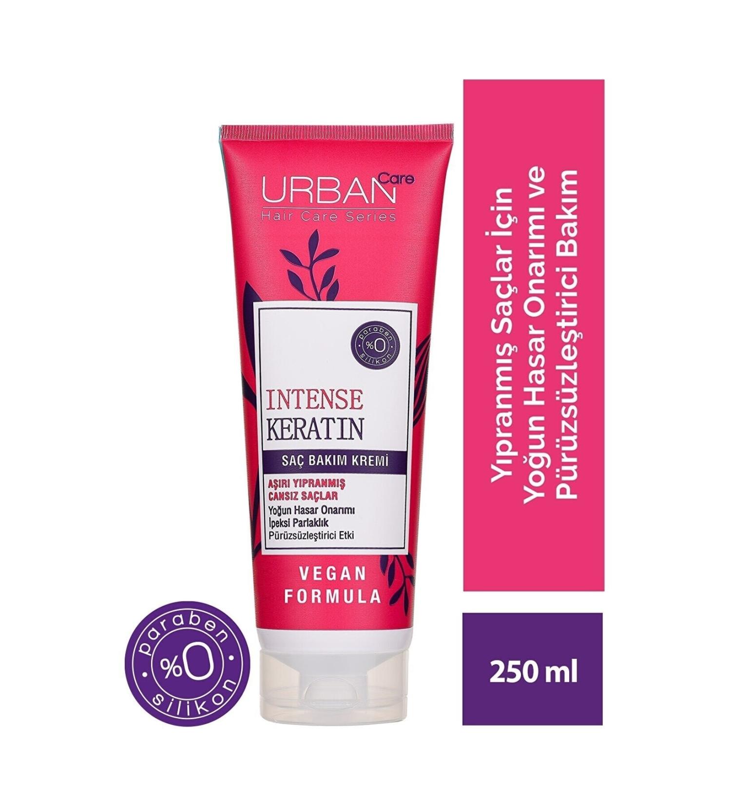 Urban Care Intensive Keratin Repairing and Smoothing Hair Care Cream 250 Ml.