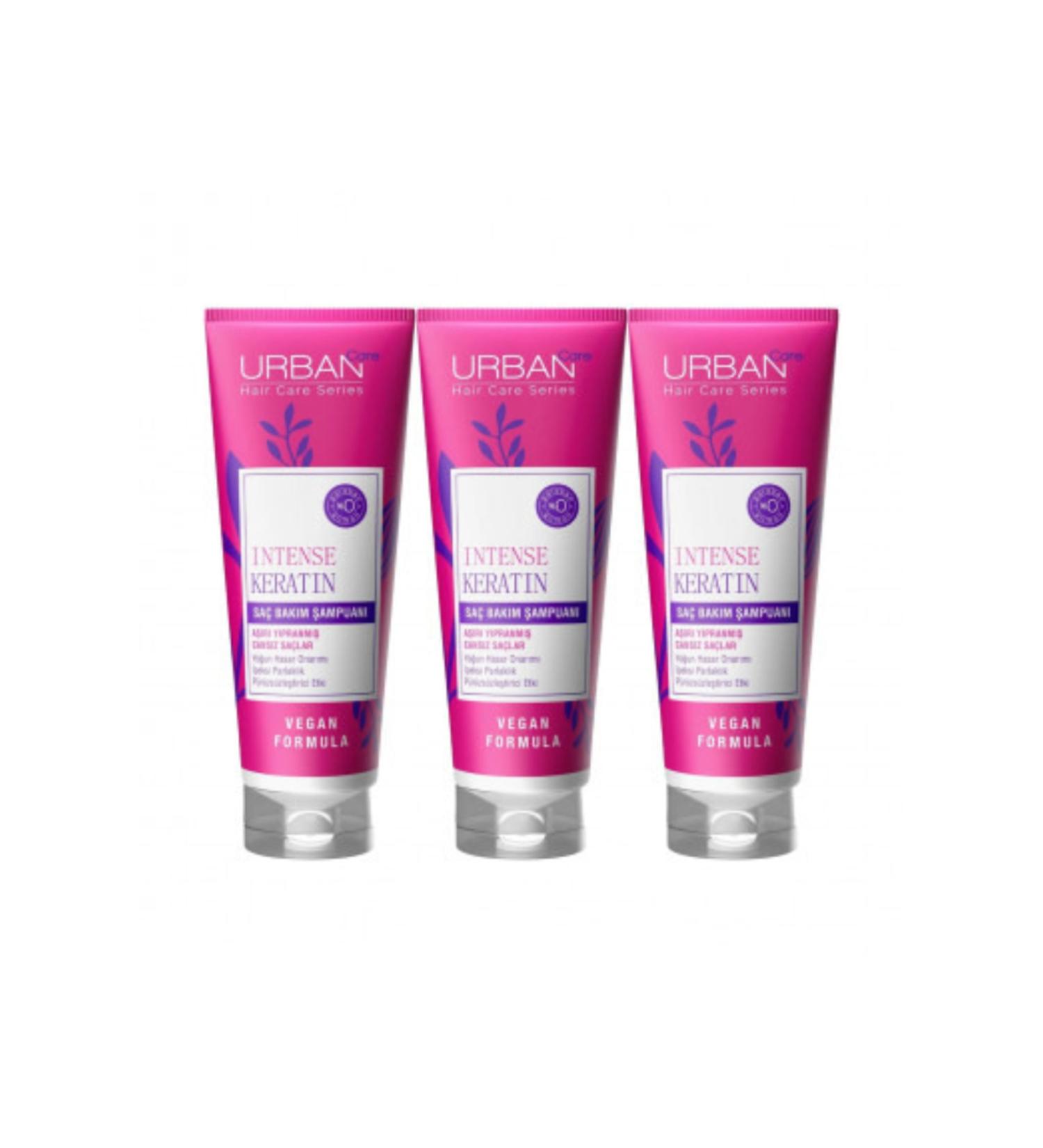 Urban Care Keratin Hair Care Shampoo Set for Dry and Extremely Damaged Hair 250 ml 3 pieces - Buy Online on GoSupps.com