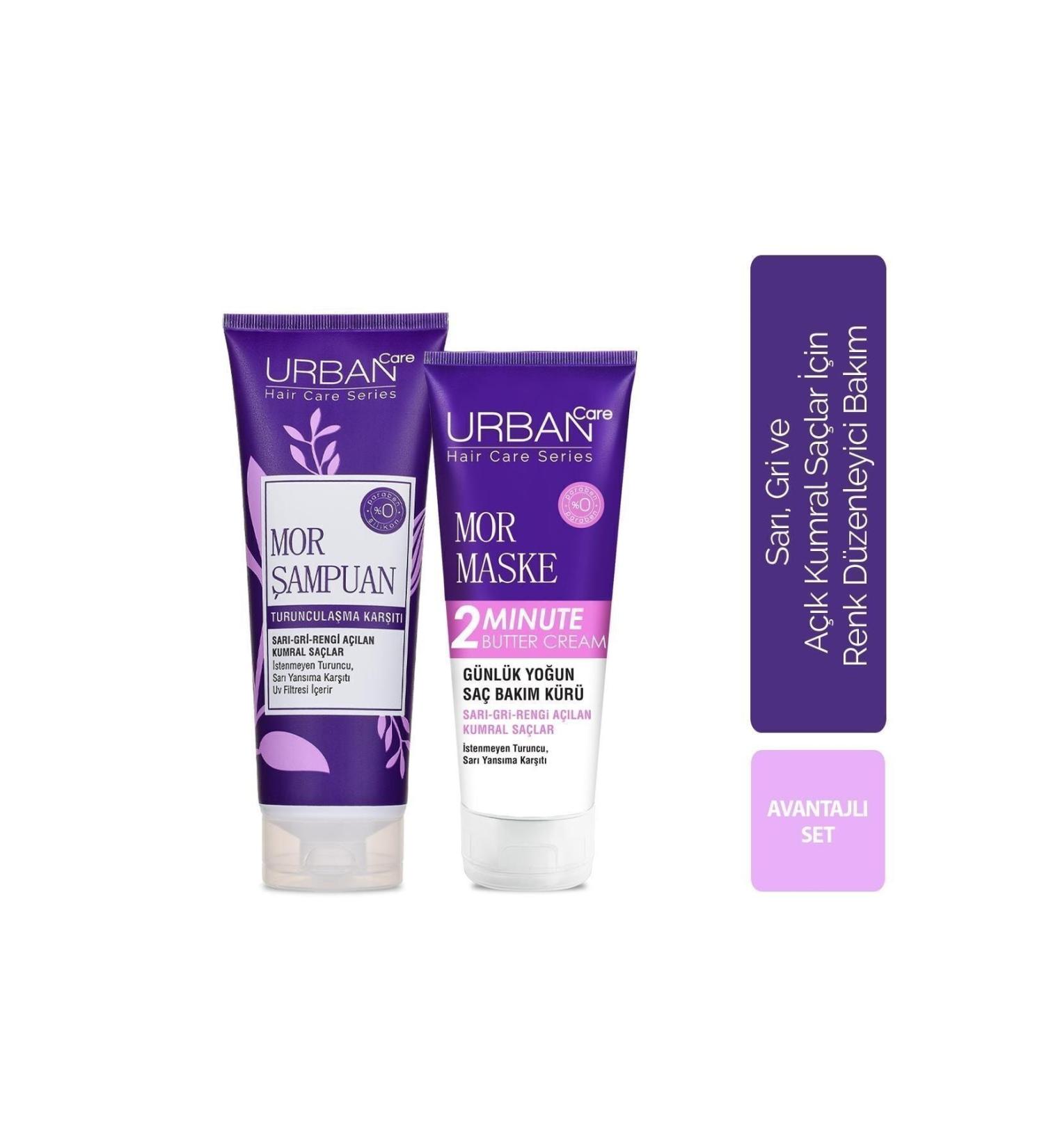Urban Care Purple Shampoo and Mask Advantageous Set - Buy Online on GoSupps.com